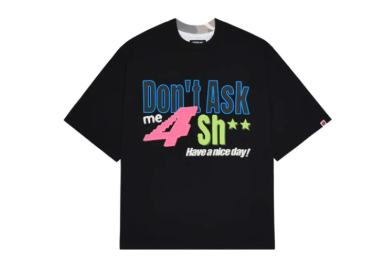 Broken Planet Dont Ask Me Split Camo T-Shirt Midnight Black-Broken Planet-pikastore.cz