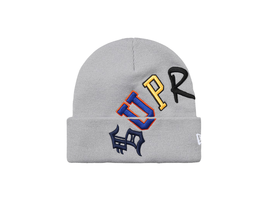 Supreme New Era Arc Beanie Grey-Supreme-pikastore.cz