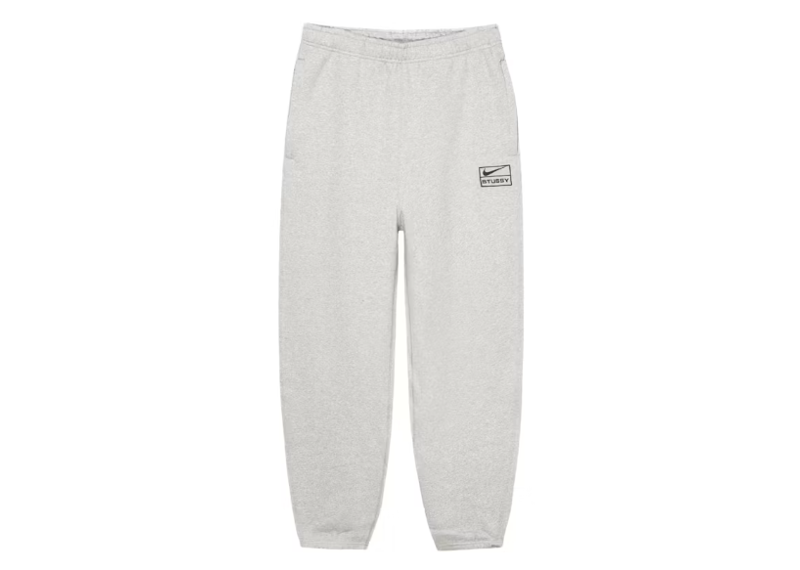 Stussy x Nike Fleece Pant (FW25) Grey Heather-Stussy-pikastore.cz