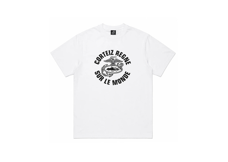 Corteiz Eagle Regne Sur Le Monde Tee White