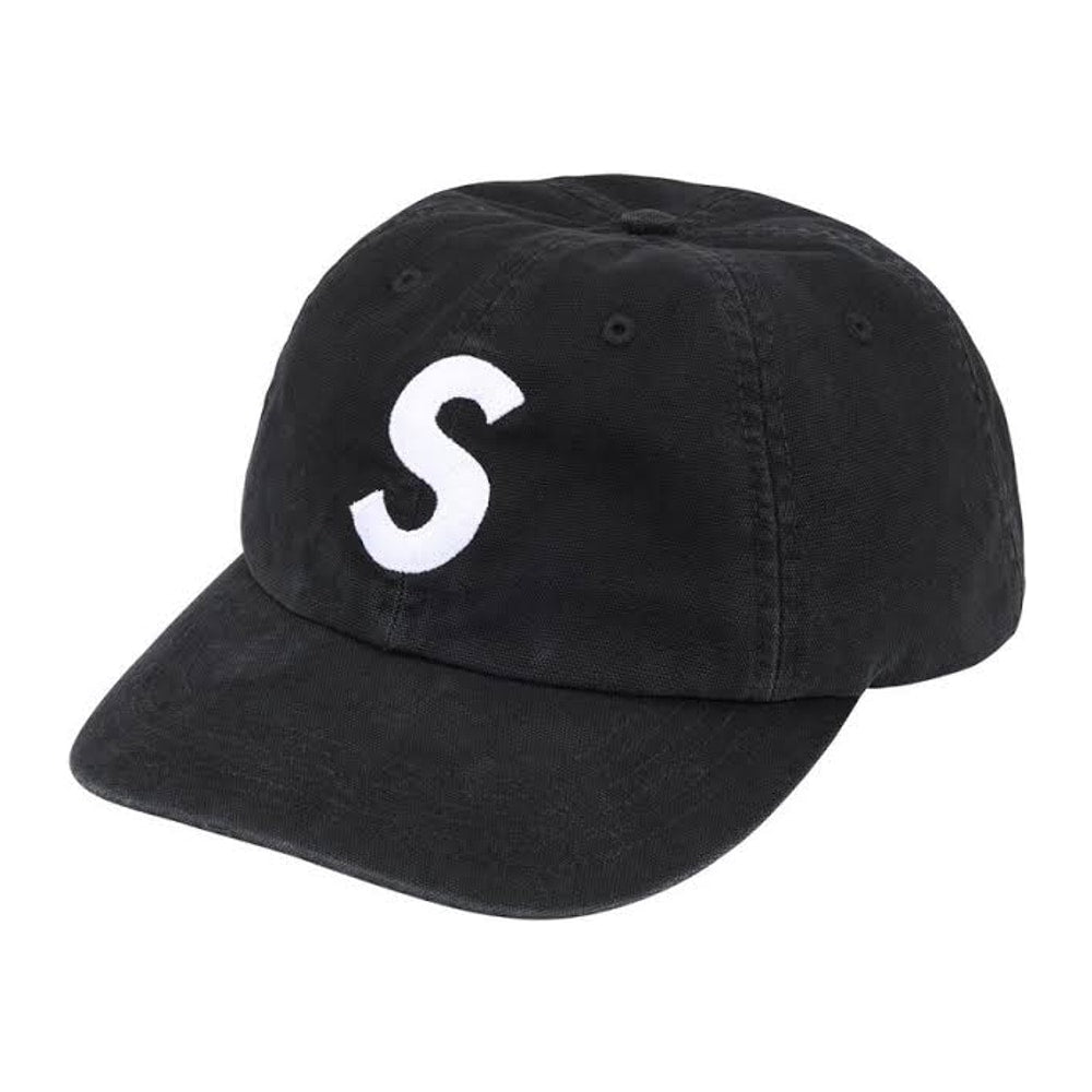 Supreme Washed Canvas S Logo 6-Panel Hat (FW26)