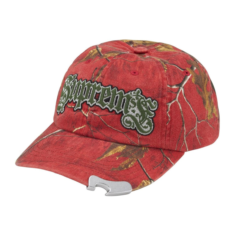 Supreme Bottle Opener 6-Panel Hat Red Camouflage
