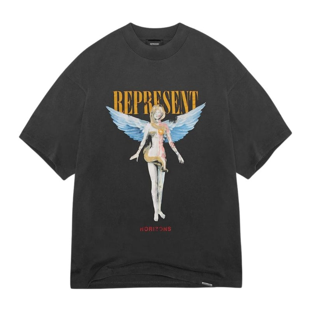 Represent Reborn T-Shirt Aged Black