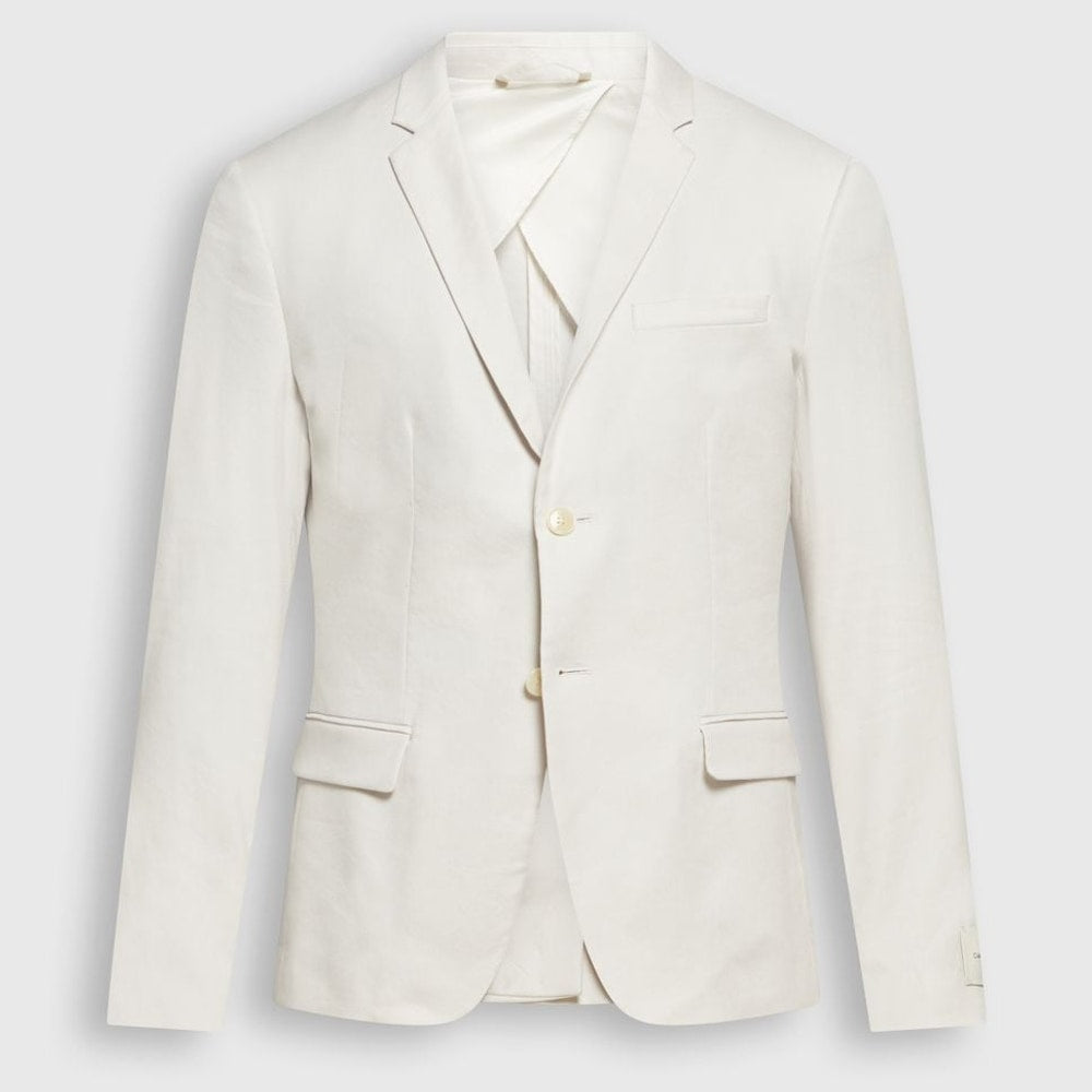 Calvin Klein Linen-blend suit jacket Ecru – veste