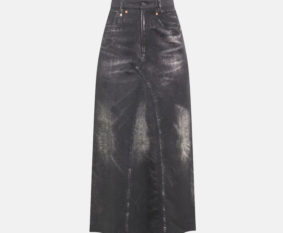 Calvin Klein Denim skirt Black – ropa, negro