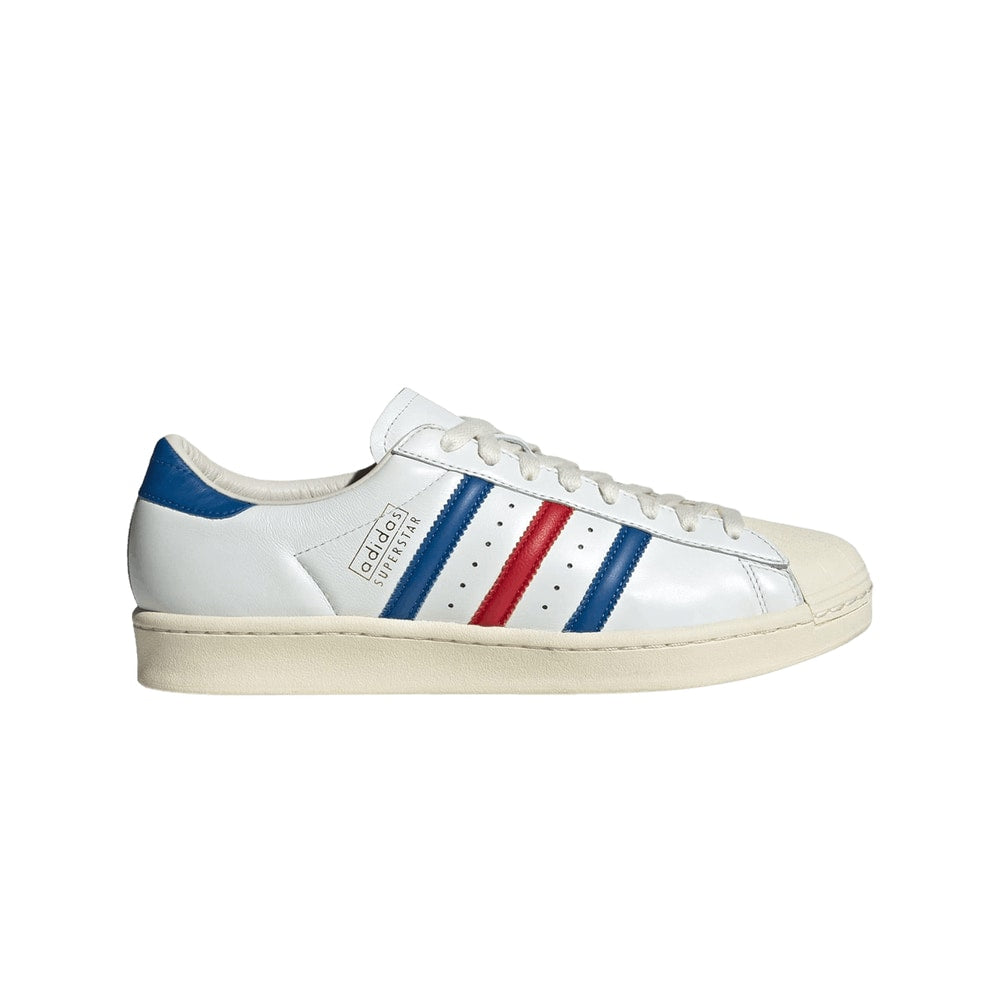 adidas Superstar Vintage Made in Germany White Blue Scarlet – skor, vit