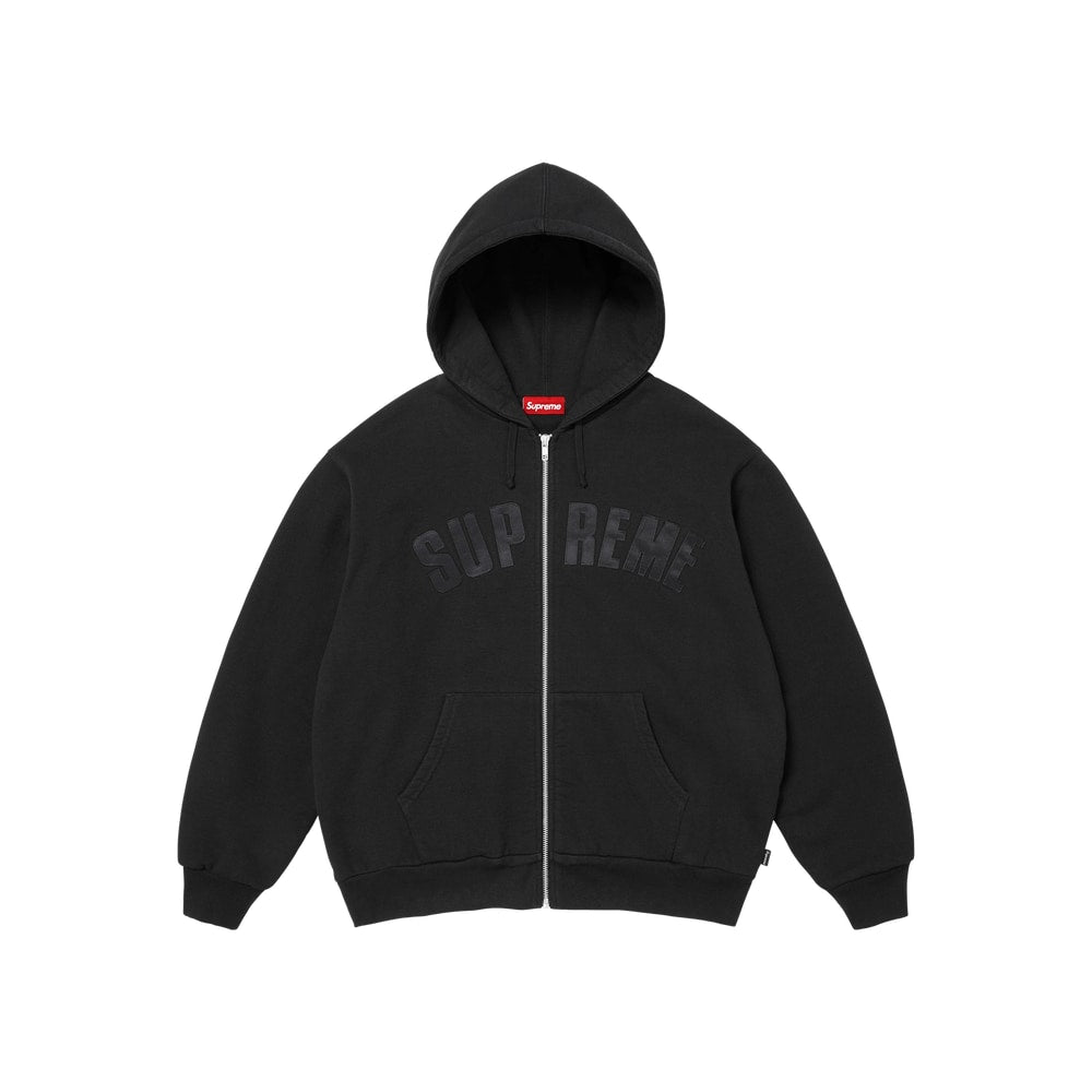 Supreme Arc Thermal Lined Zip Up Hooded Sweatshirt Black