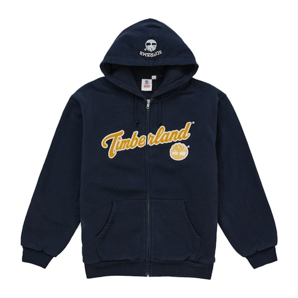 Supreme Timberland Thermal Lined Zip Up Hooded Sweatshirt Navy – mikina