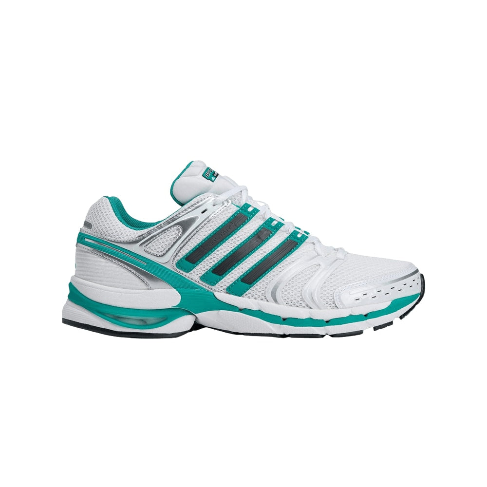 Sporty & Rich x adidas Adistar Control 5 Cloud White Pure Teal – pantofi, albastru