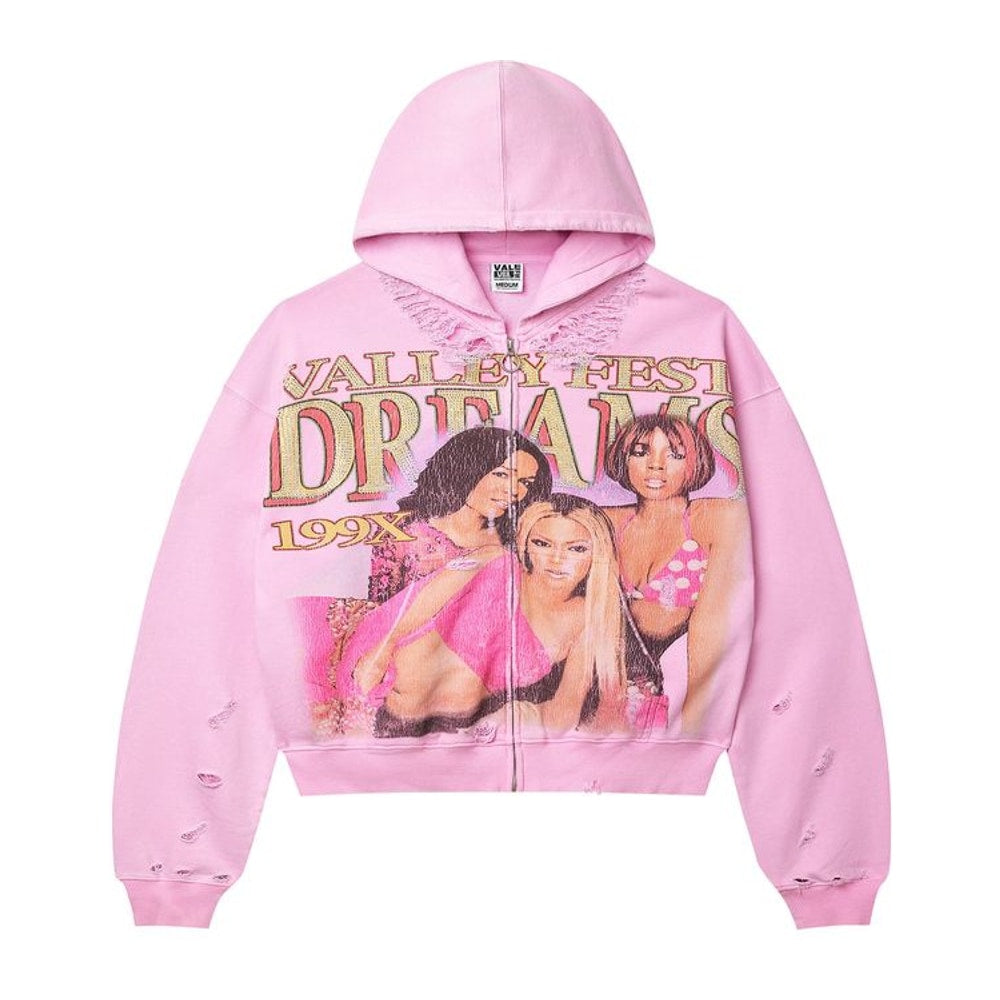 Vale Forever Dreams Zip Up Hoodie Pink – mikina