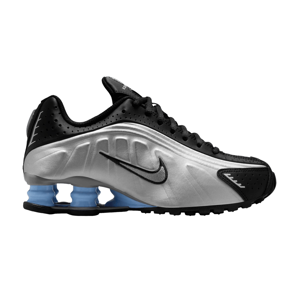 Nike Shox R4 GS Metallic Silver Psychic Blue