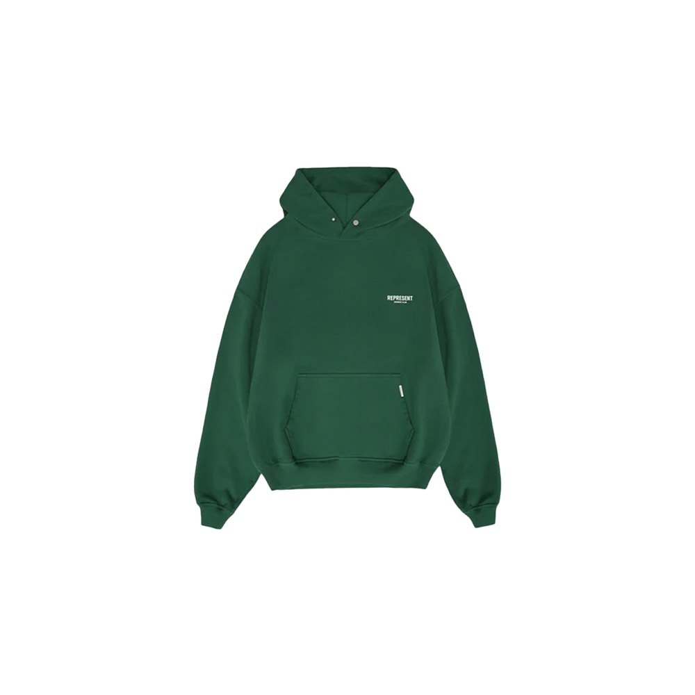 Represent Owner's Club Hoodie Racing Green/White – hættetrøje, grøn