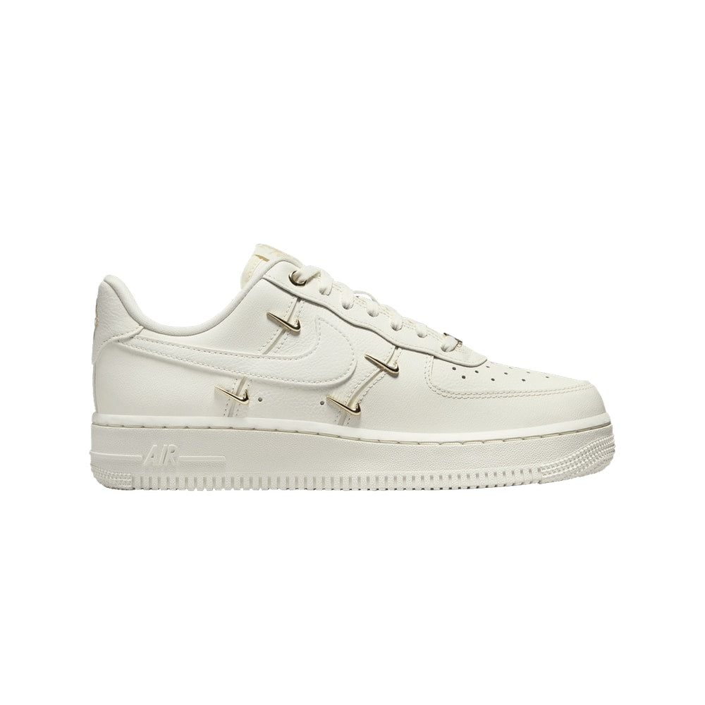 Nike Wmns Air Force 1 07 LX Mini Swoosh - Metallic Gold – boty, bílá