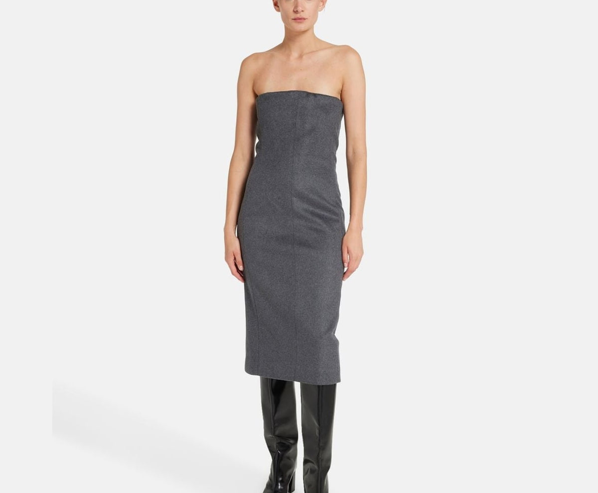 Calvin Klein Bandeau dress Grey – ropa, gris