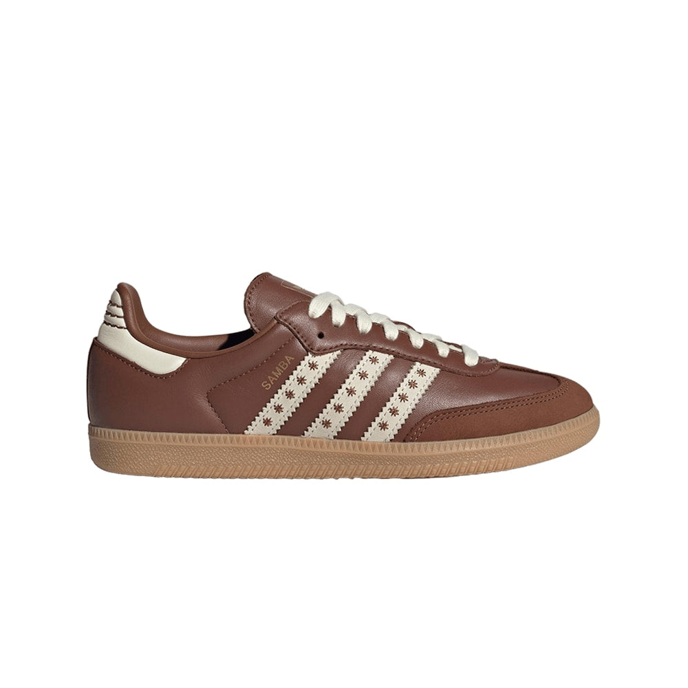adidas Wmns Samba OG Cloud White Preloved Brown Cream – tenisky, hnědá