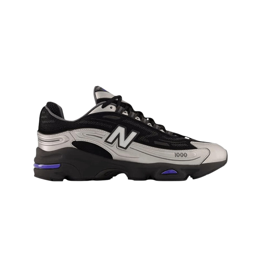 New Balance 1000 Black Silver Metallic – chaussures, argent
