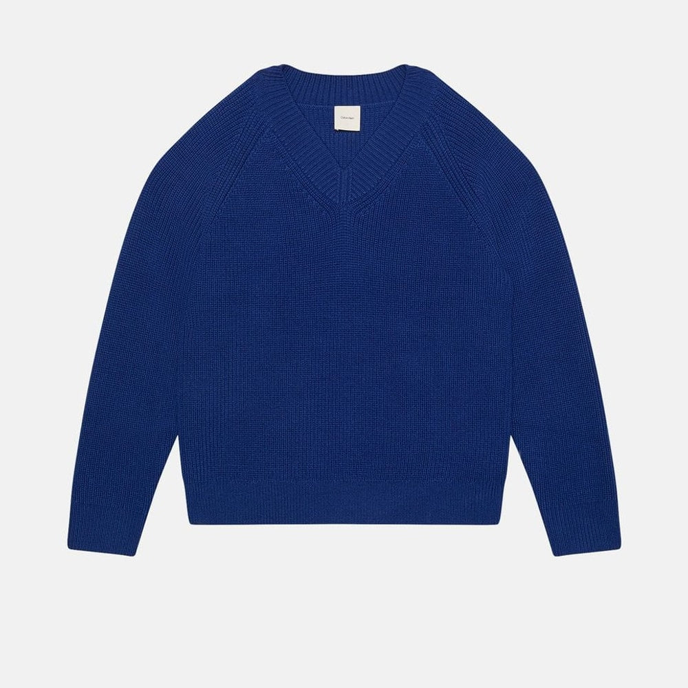 Calvin Klein Wool-blend pullover Blue – tøj, blå
