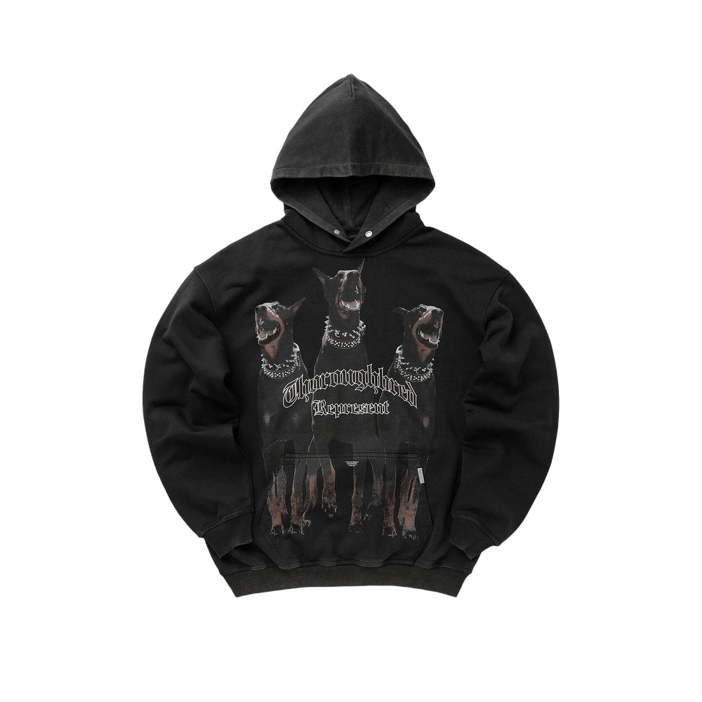 Represent Clo Thoroughbred Hoodie Vintage Black