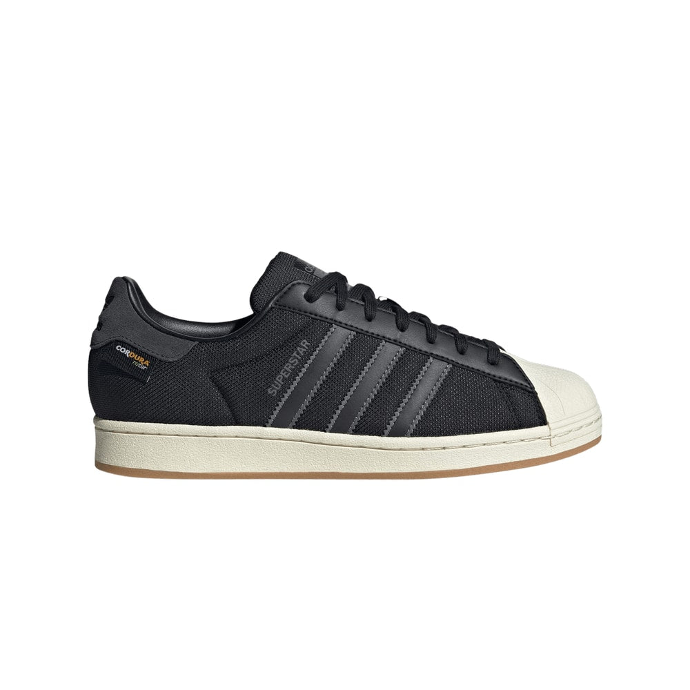 Adidas Superstar Black Carbon Gum Cordura – skor, svart