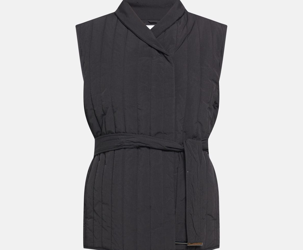 Calvin Klein Quilted gilet Black – ropa, negro