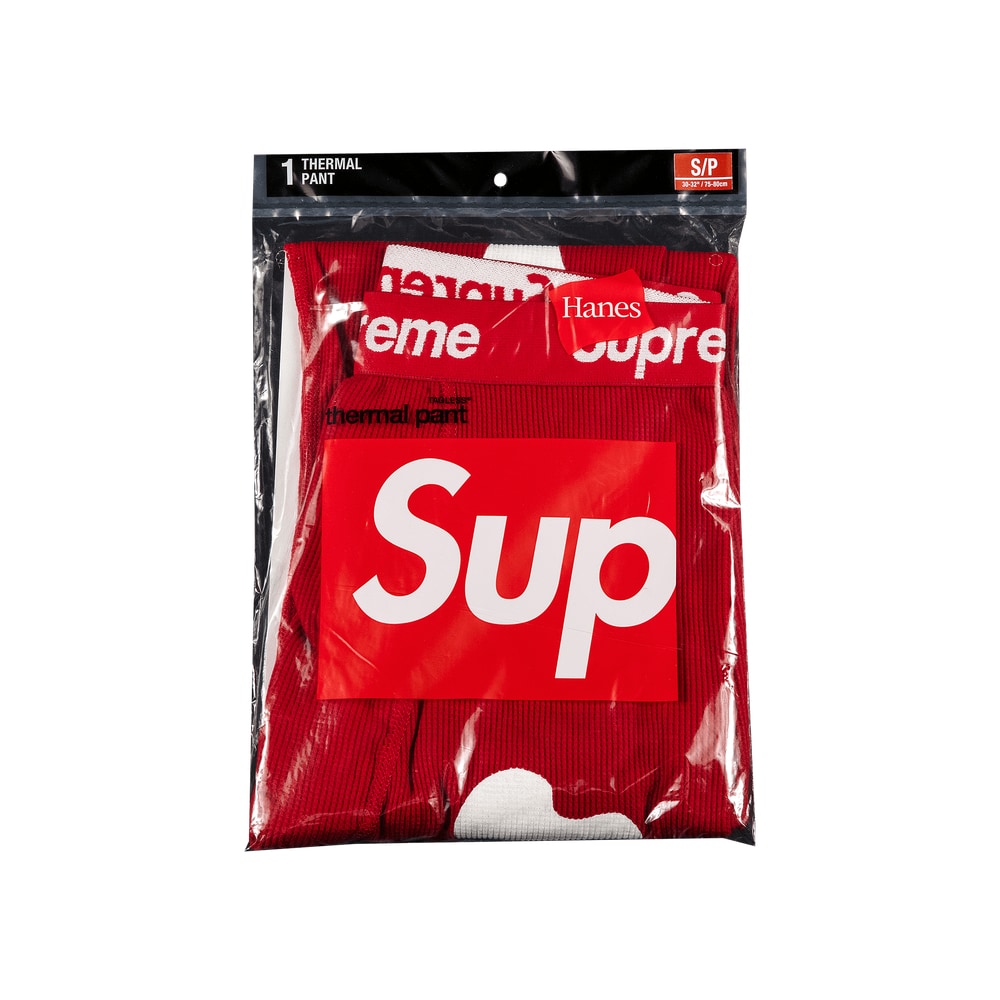 Supreme x Hanes Bones Thermal Pant (1 Pack) Red – Hose