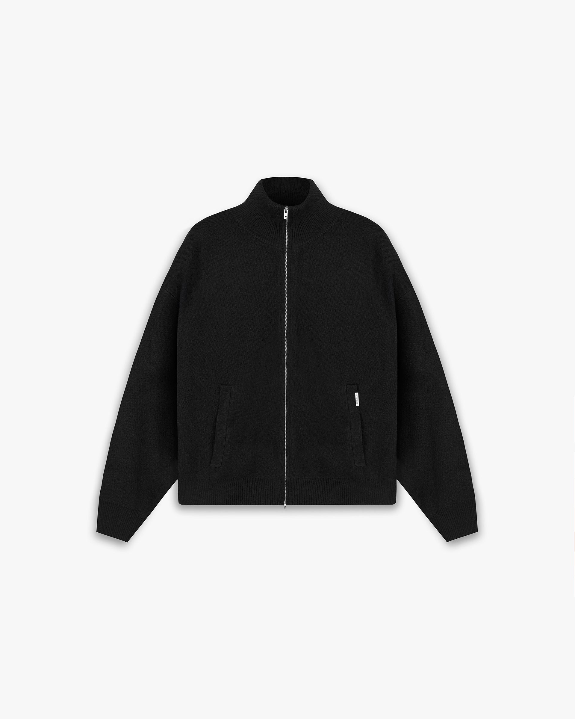 Represent Initial Knitted Track Jacket Jet Black