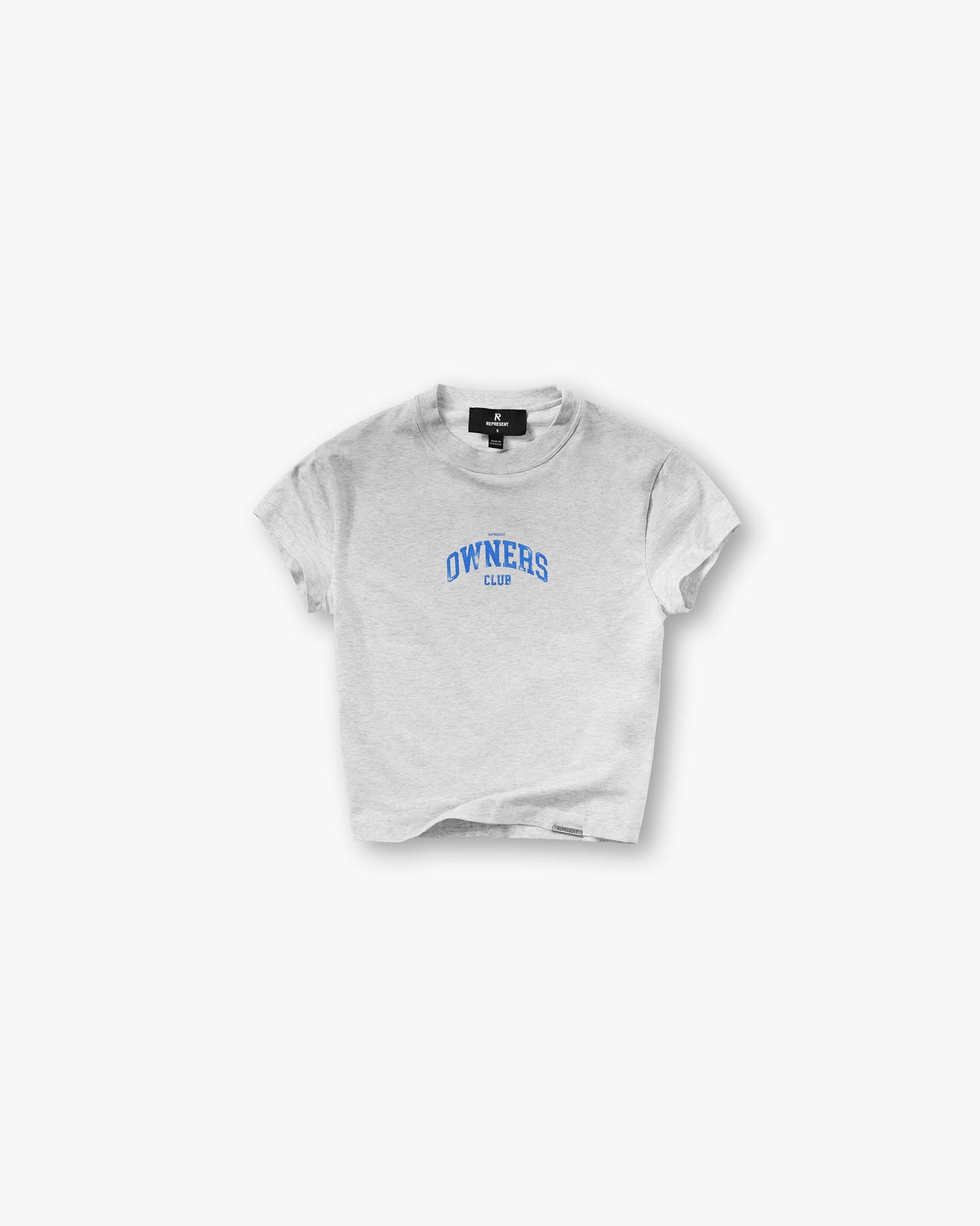 Represent Owners Club Baby Tee Sprayed Ice Grey Marl