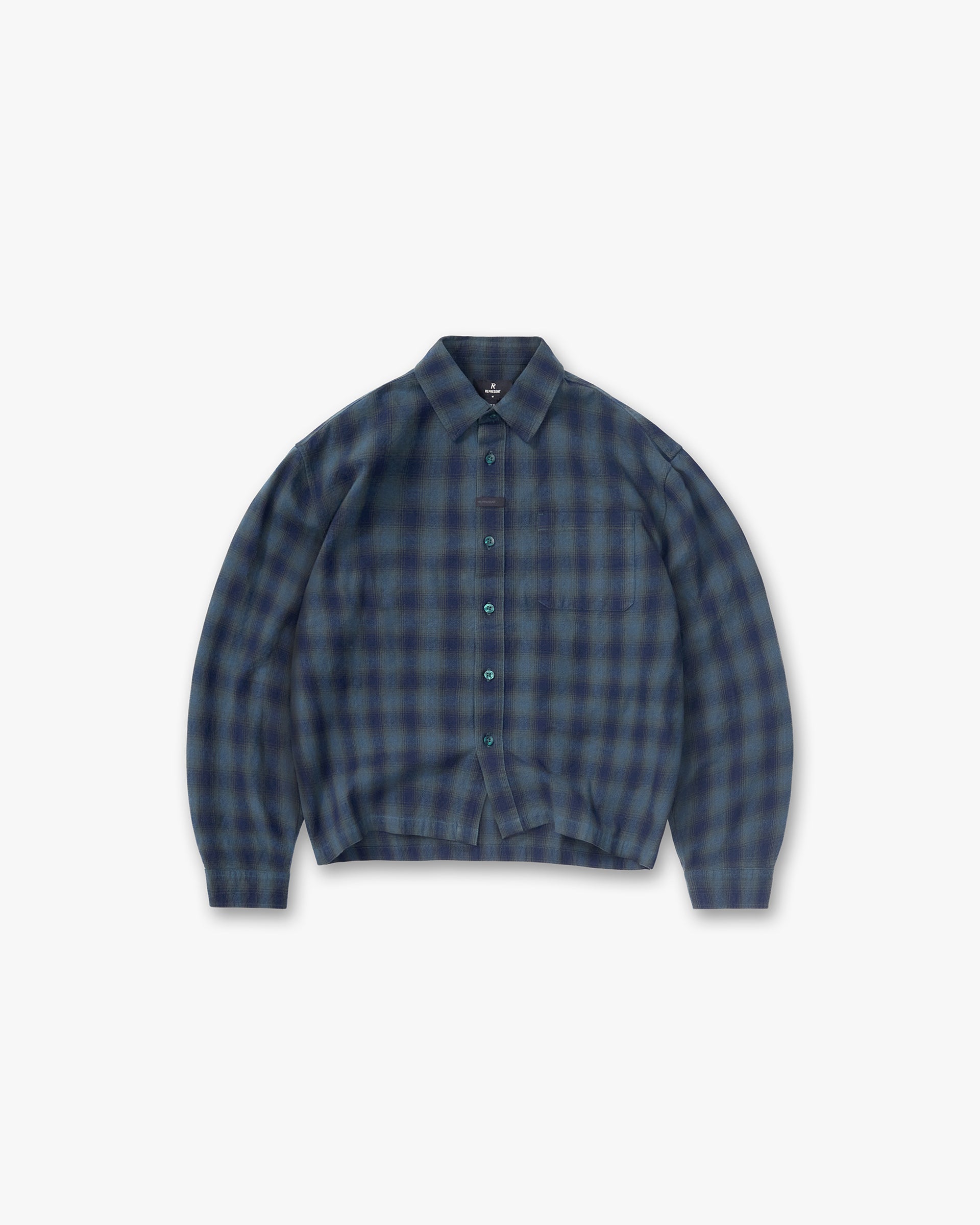 Represent Resent Plaid Shirt Dark Green