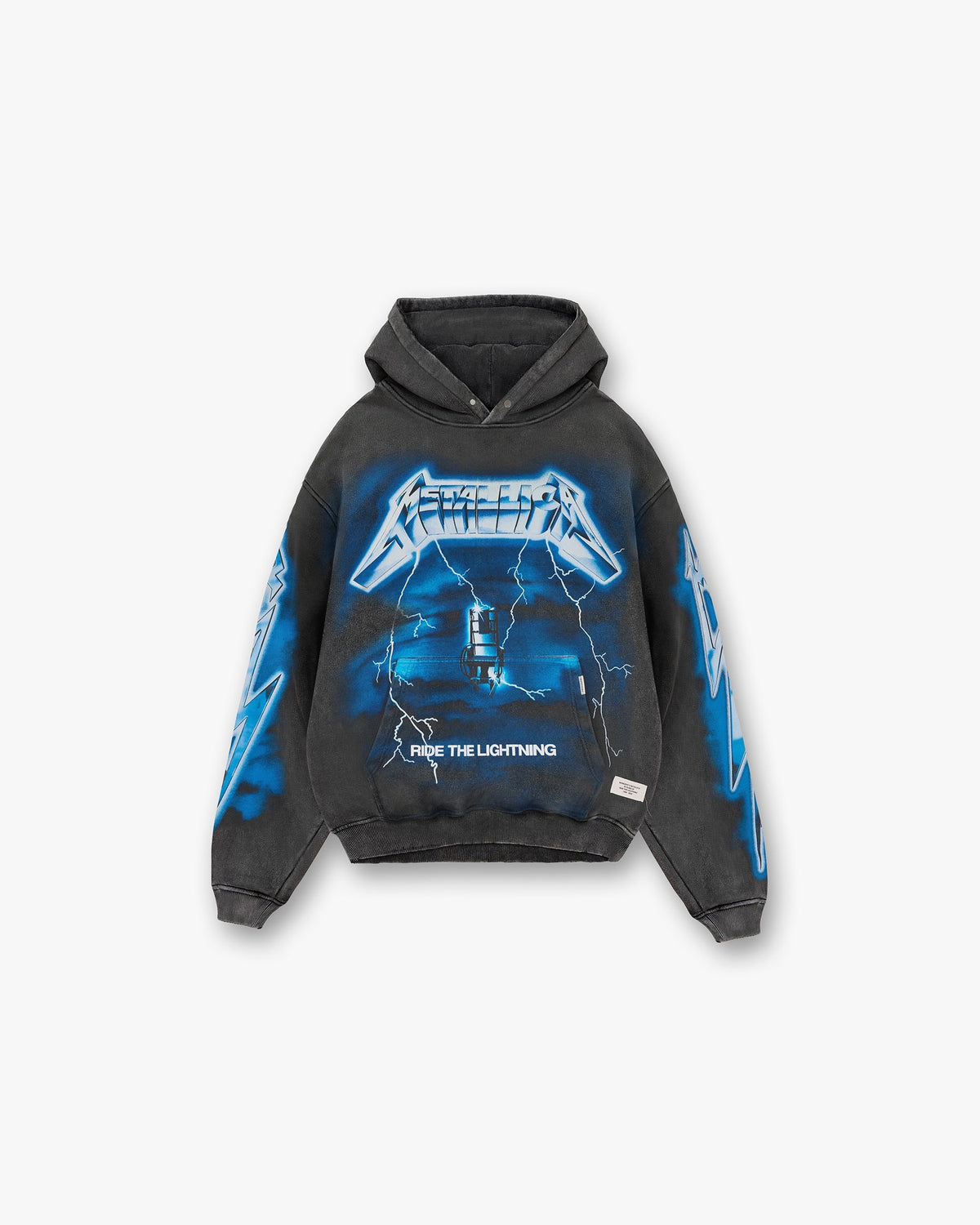 Represent X Metallica Ride The Lightning Hoodie Vintage Grey