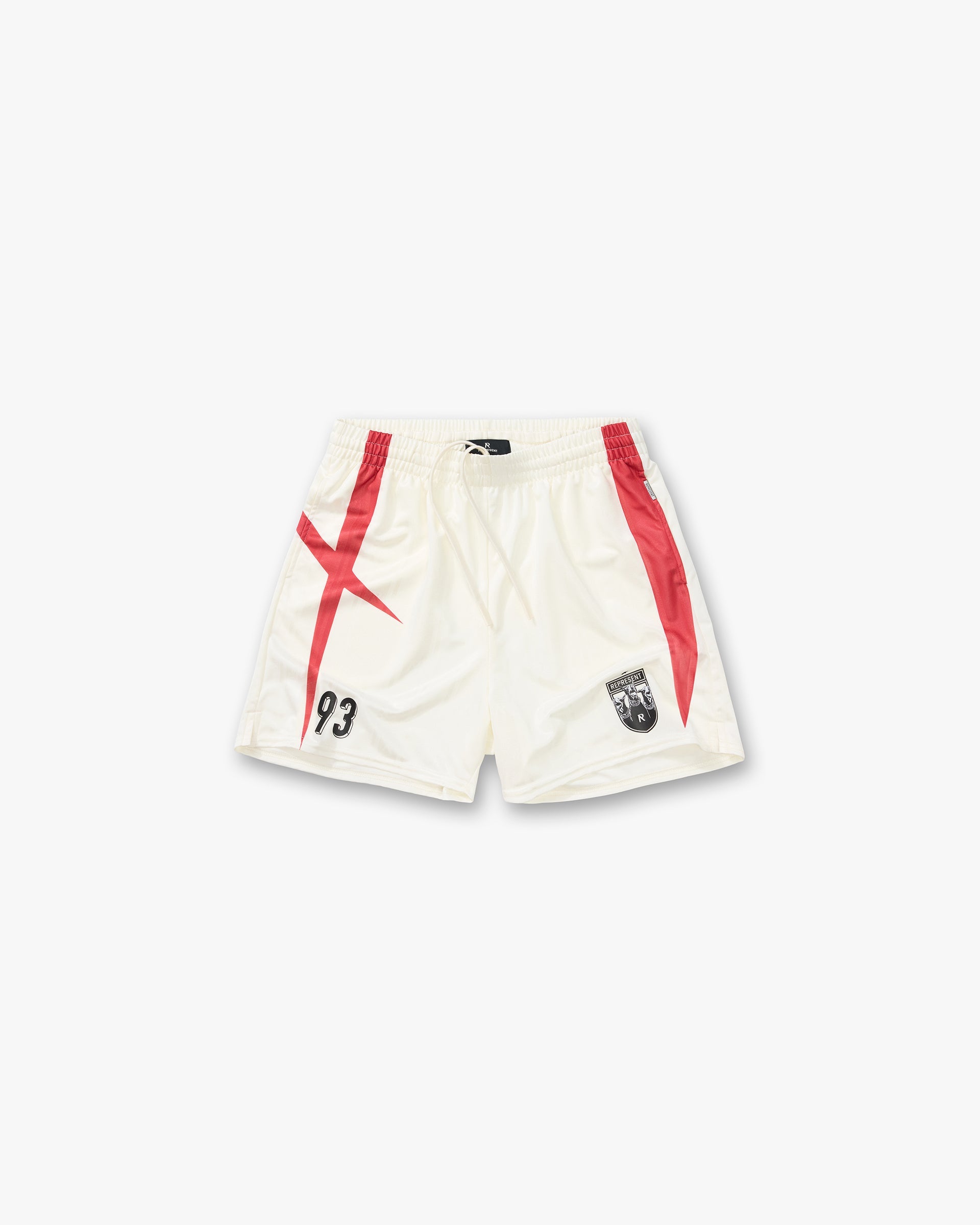 Represent Spike Football Shorts Flat White