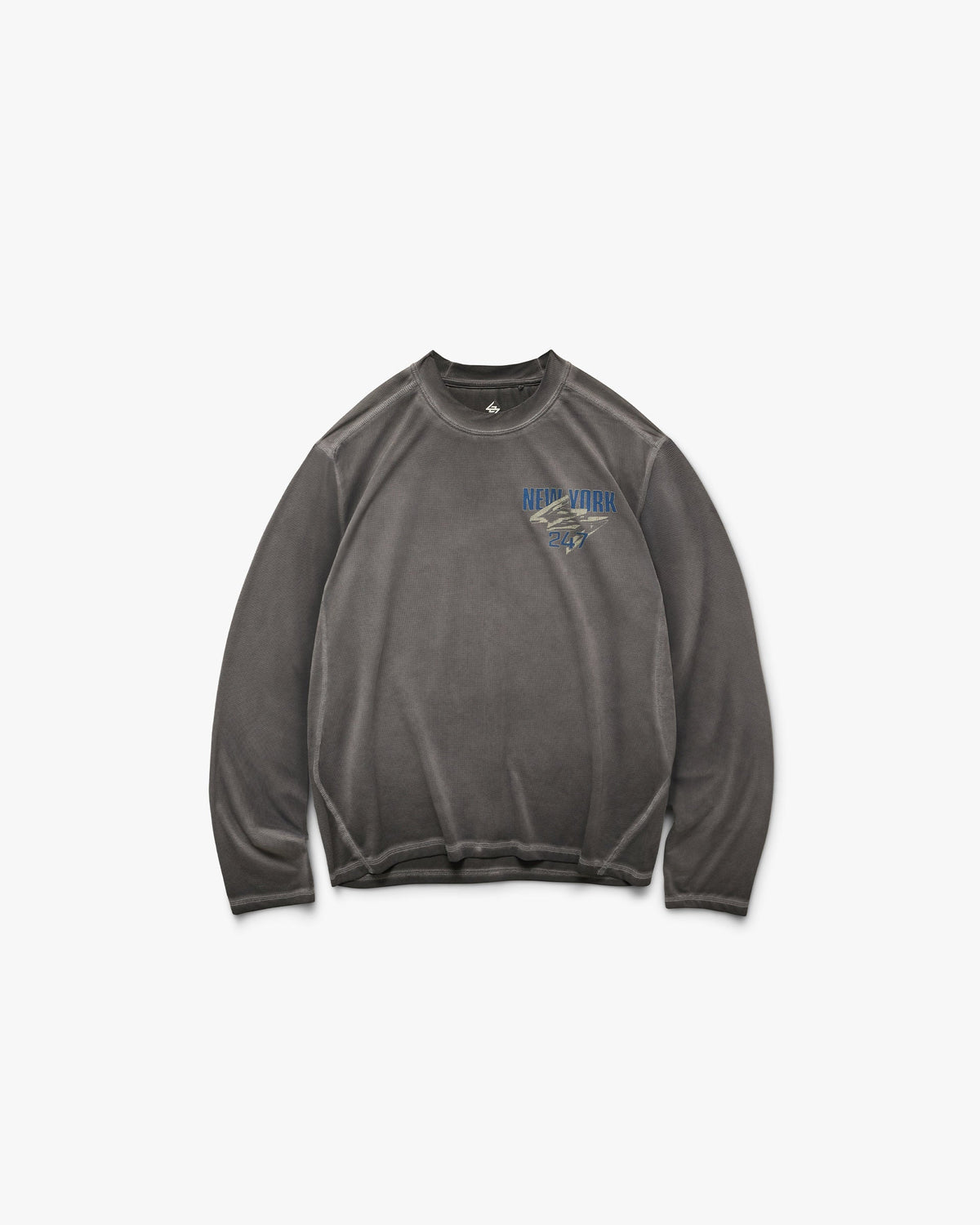 Represent 247 New York Long Sleeve T-Shirt Washed Grey – póló