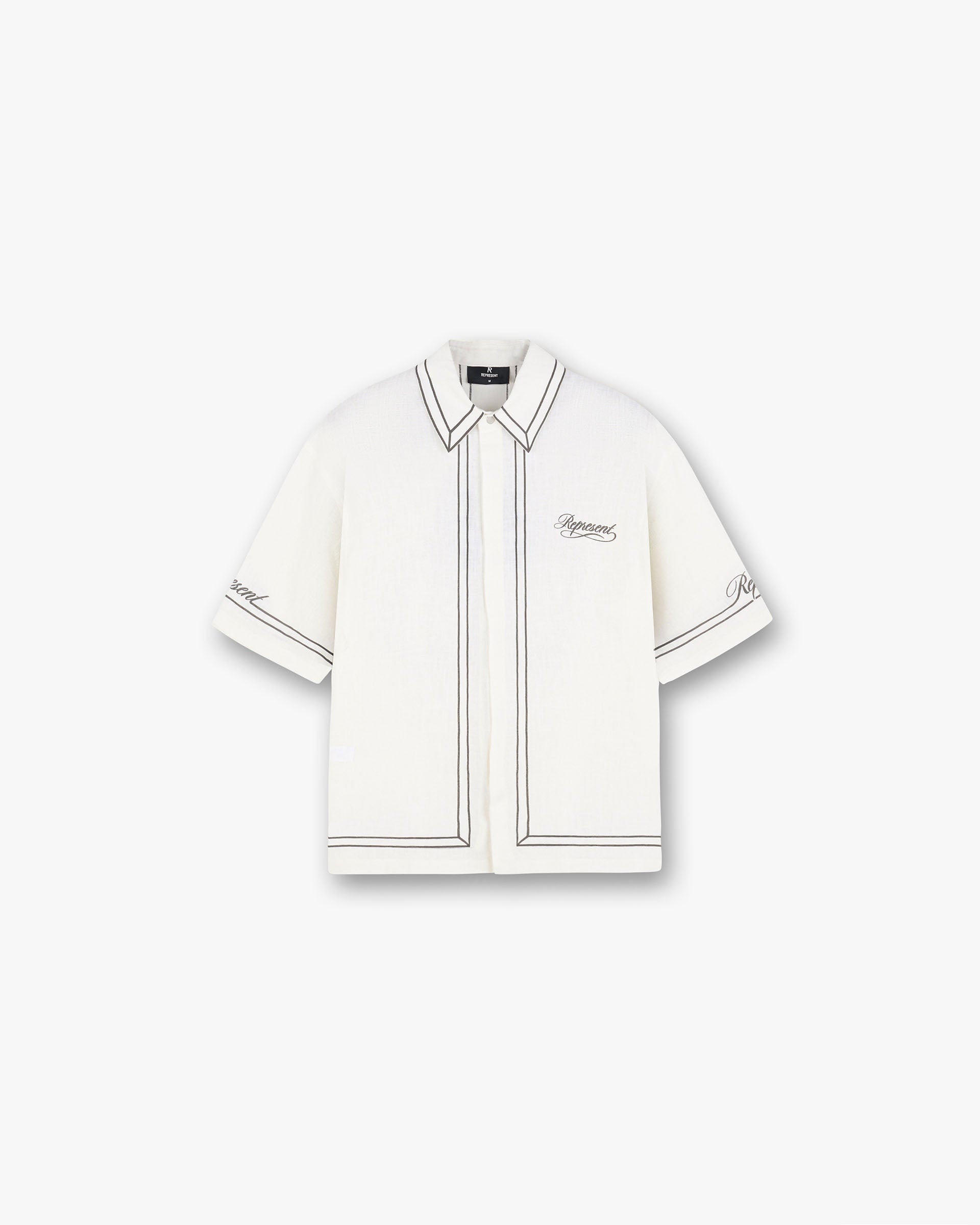 Represent Border Shirt Whisper White