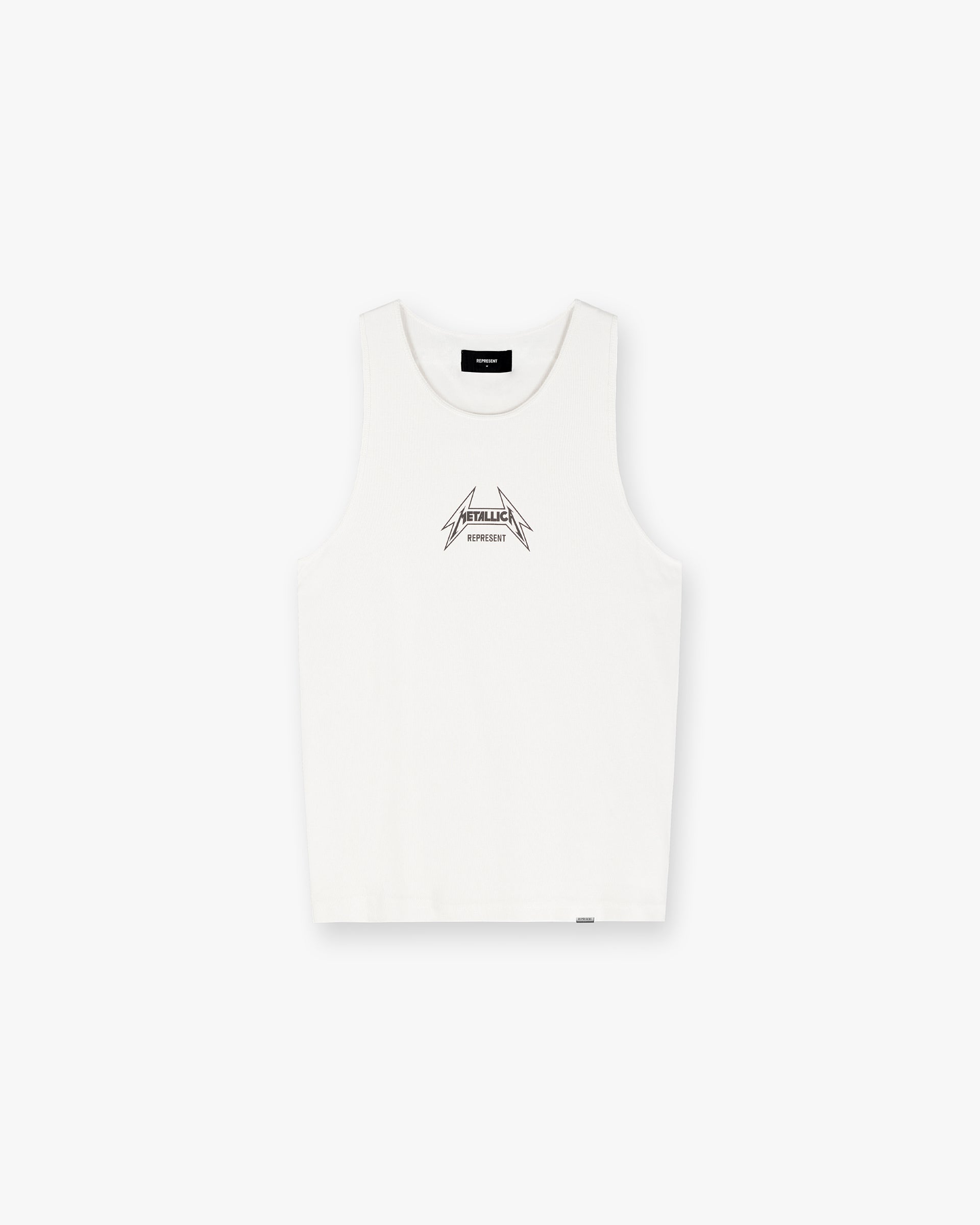 Represent X Metallica Local Crew Vest Flat White