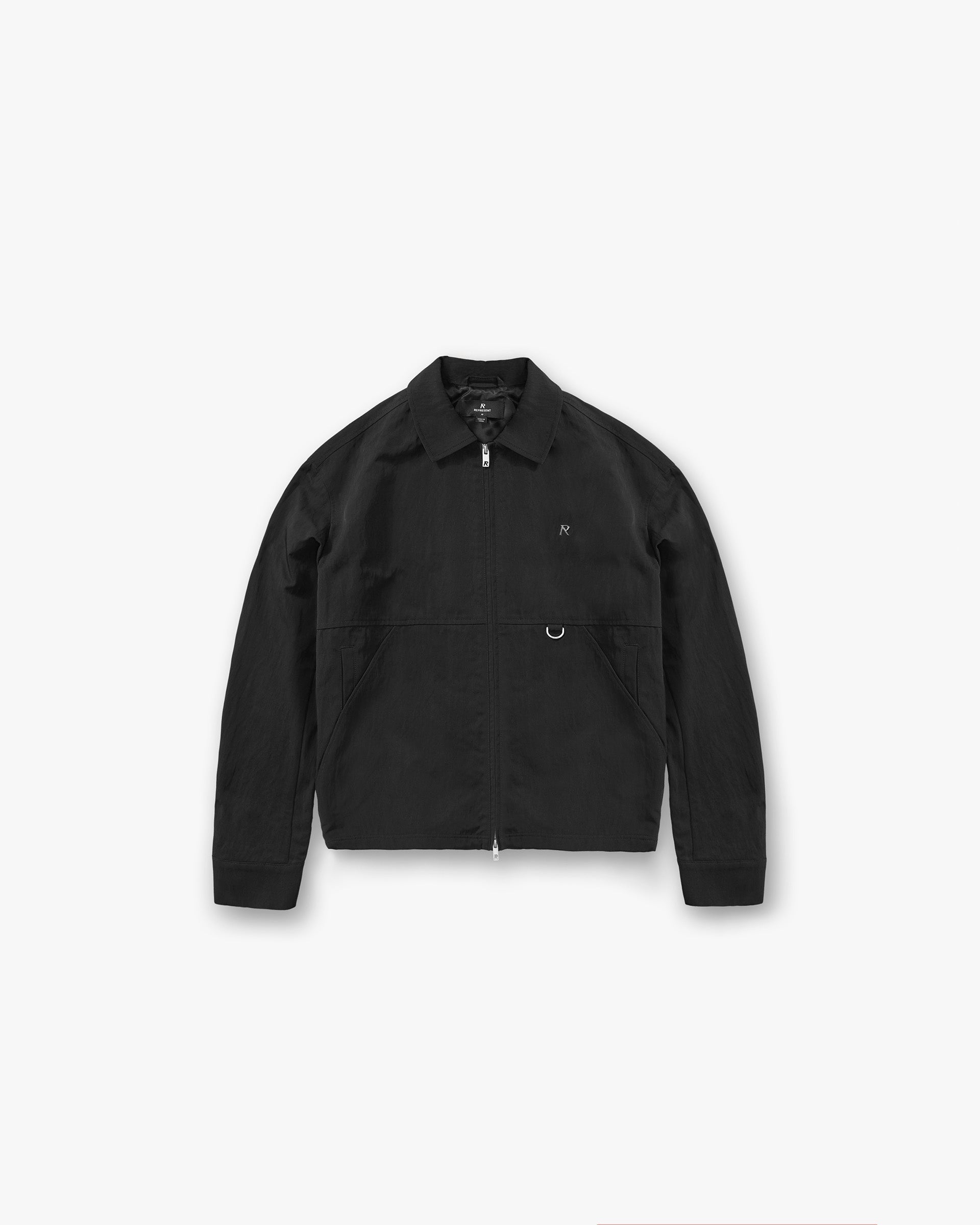 Represent Nylon Overshirt Jet Black
