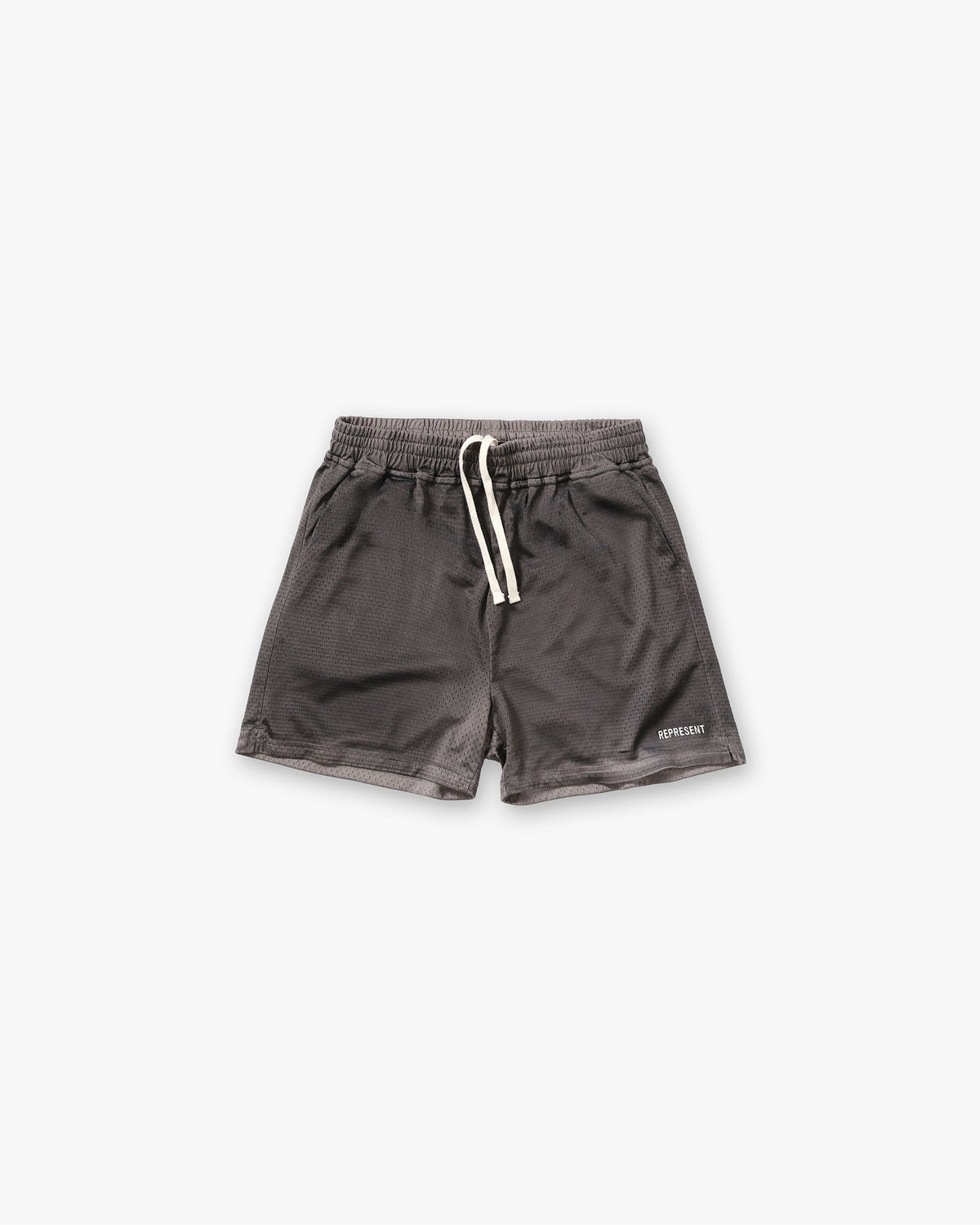 Represent Washed Mesh Shorts Vintage Grey