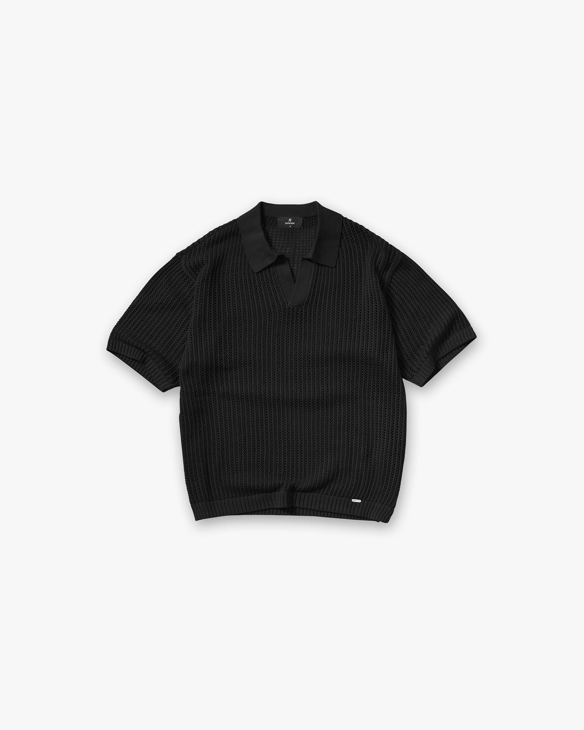 Represent Beverly Knit Polo Jet Black