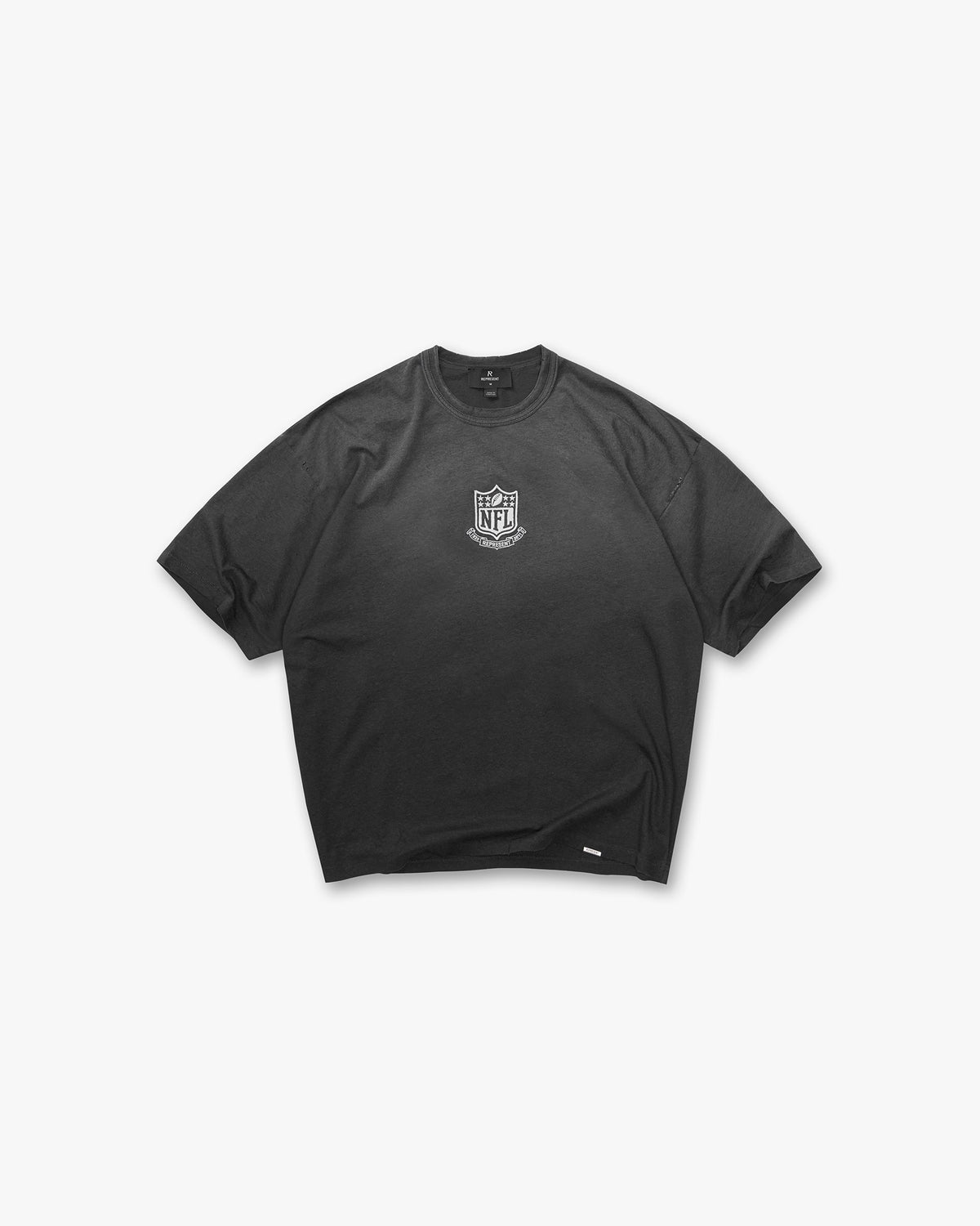 Represent NFL Shield x Represent T-Shirt Stained Black