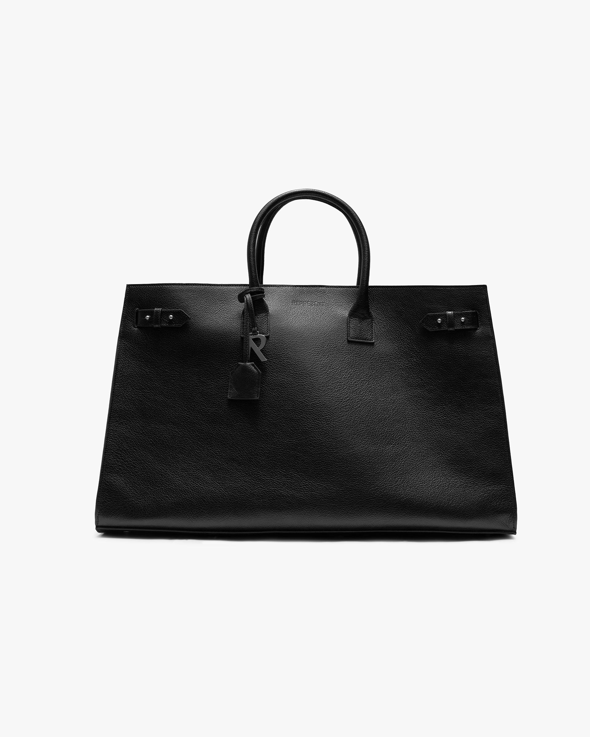 Represent HTN XL Leather Bag Black