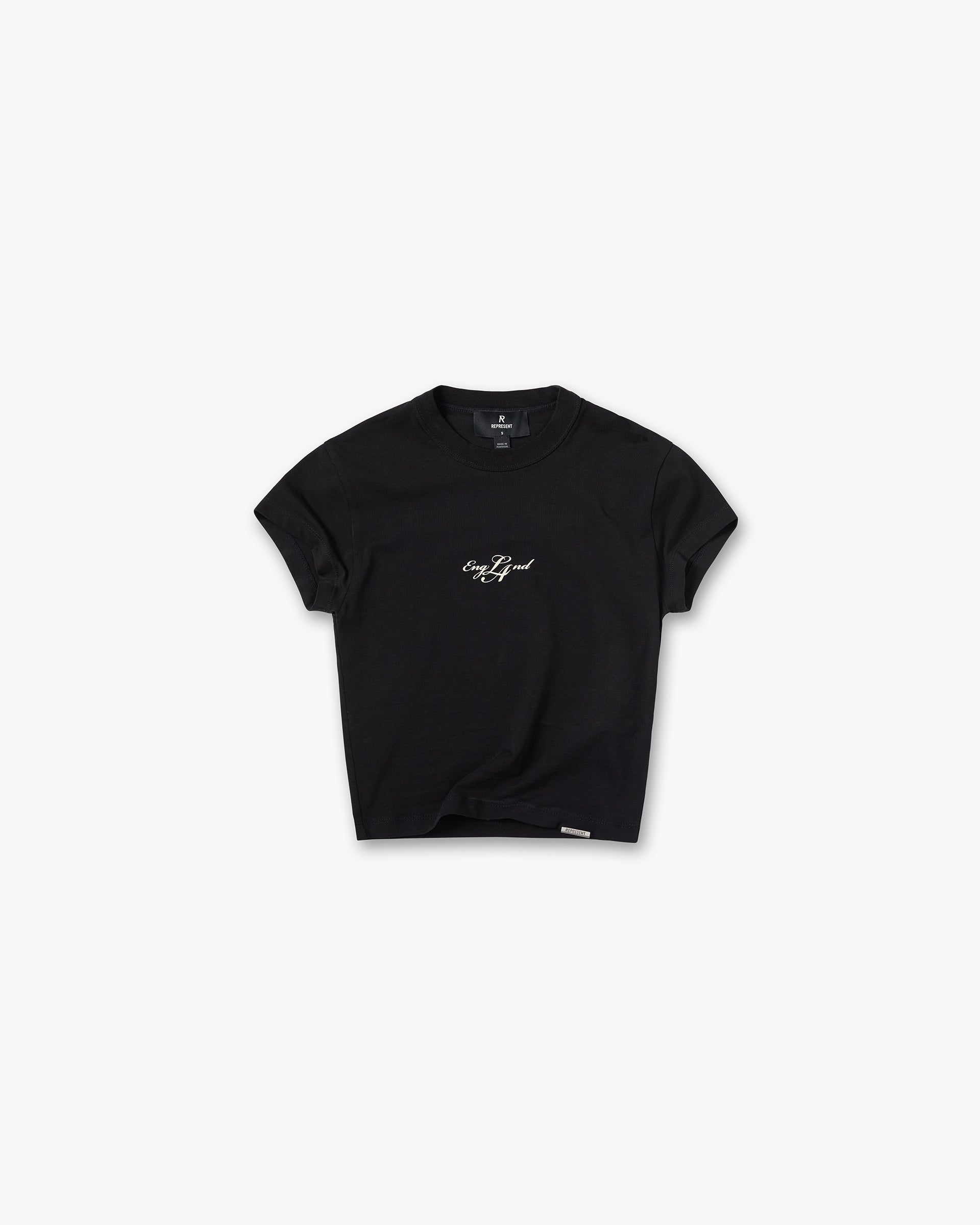 Represent EngLAnd Baby Tee Jet Black