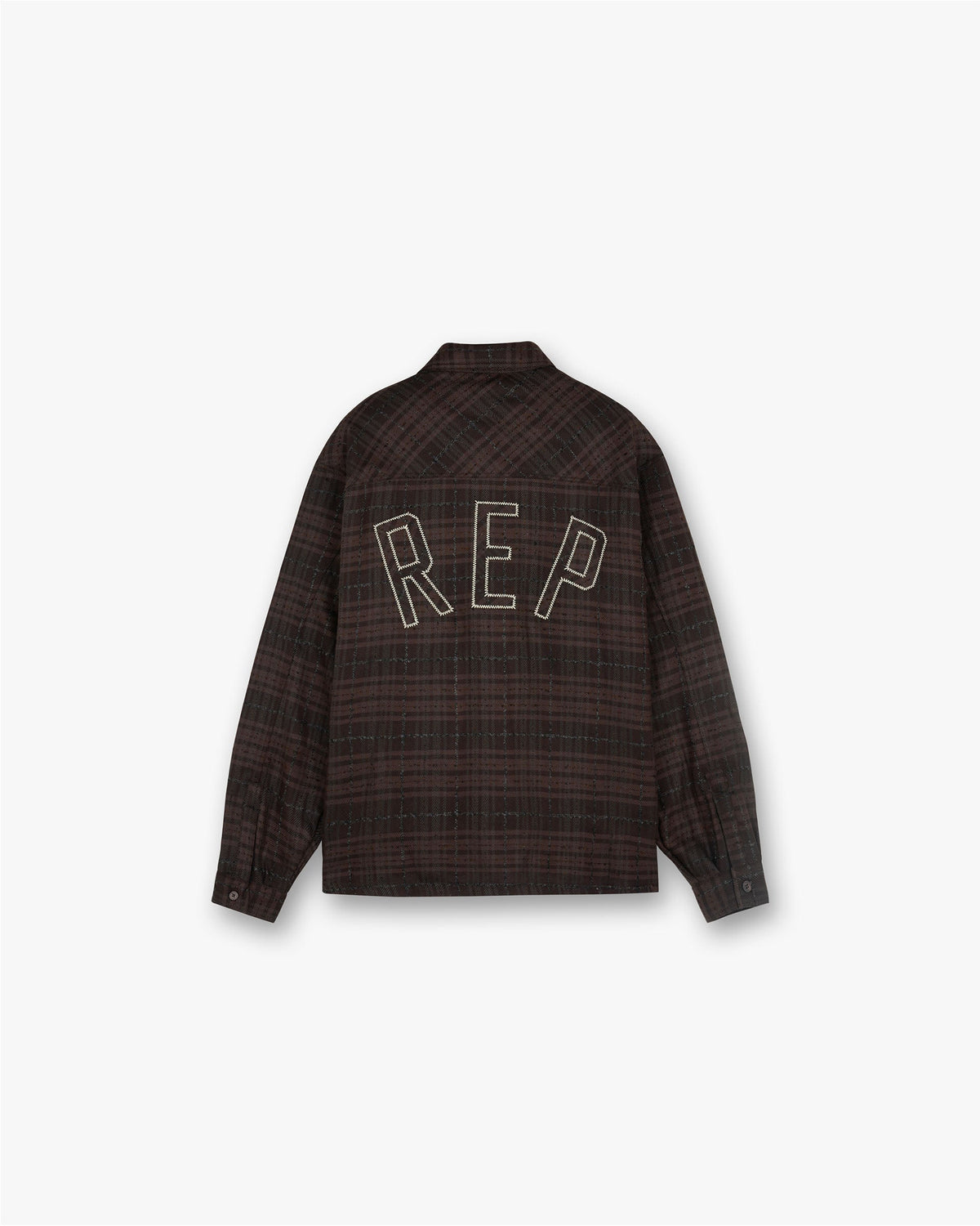 Represent Rep Flannel Shirt Coffee