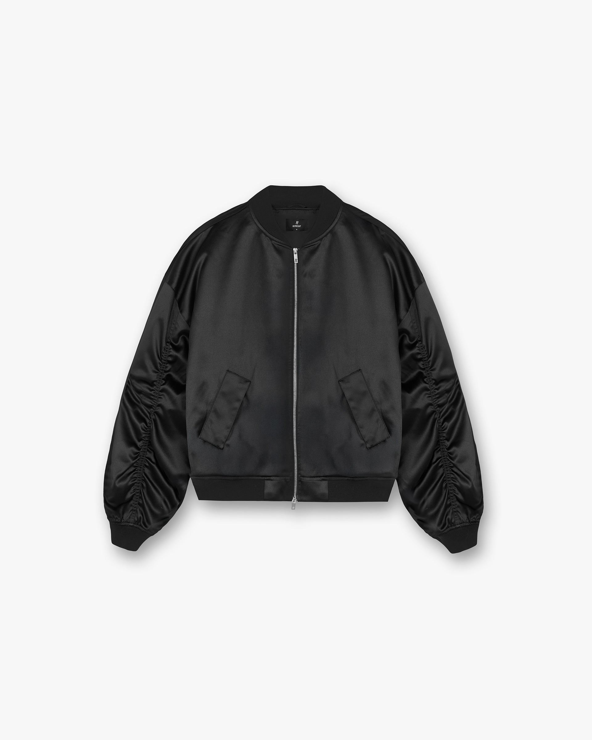 Represent Satin Bomber Black