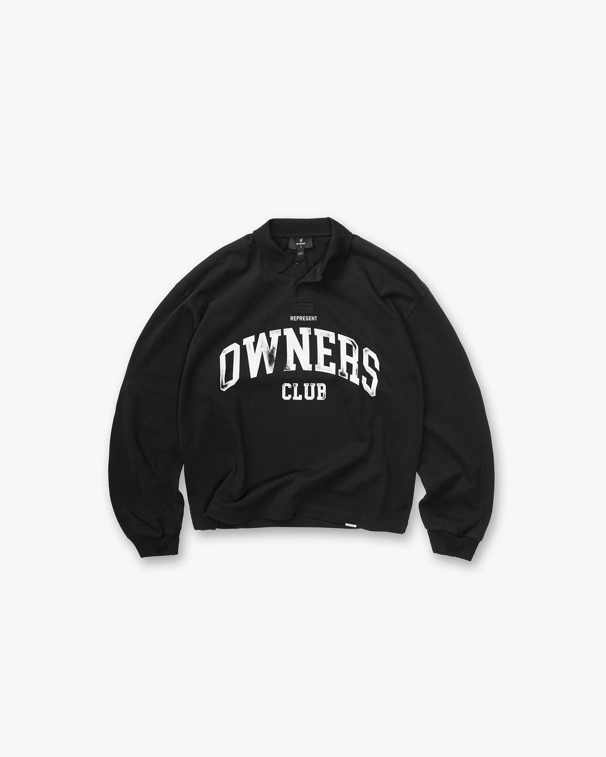 Represent Owners Club Rugby Polo Jet Black