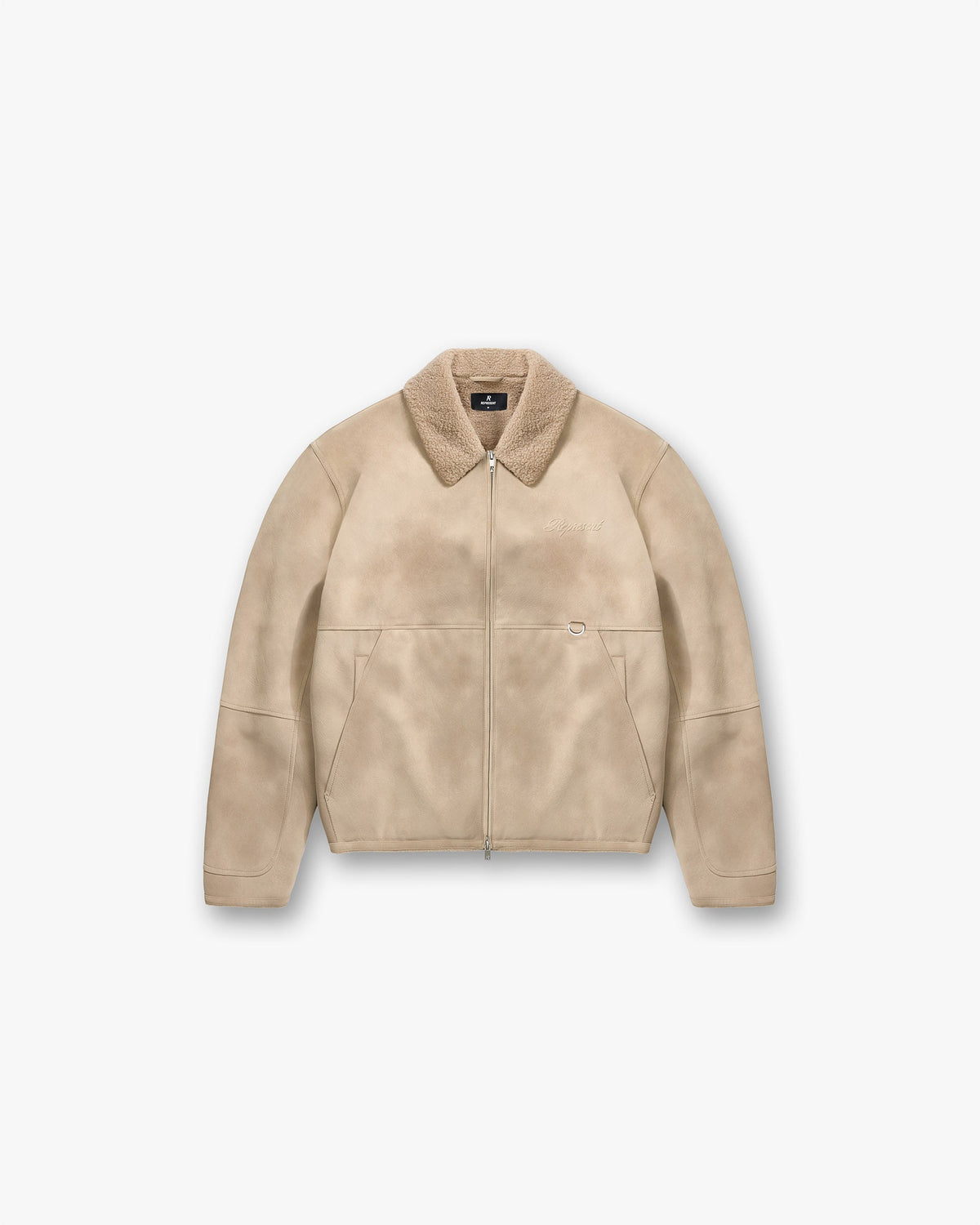 Represent MLM100132-25 Shearling Jacket Cafe