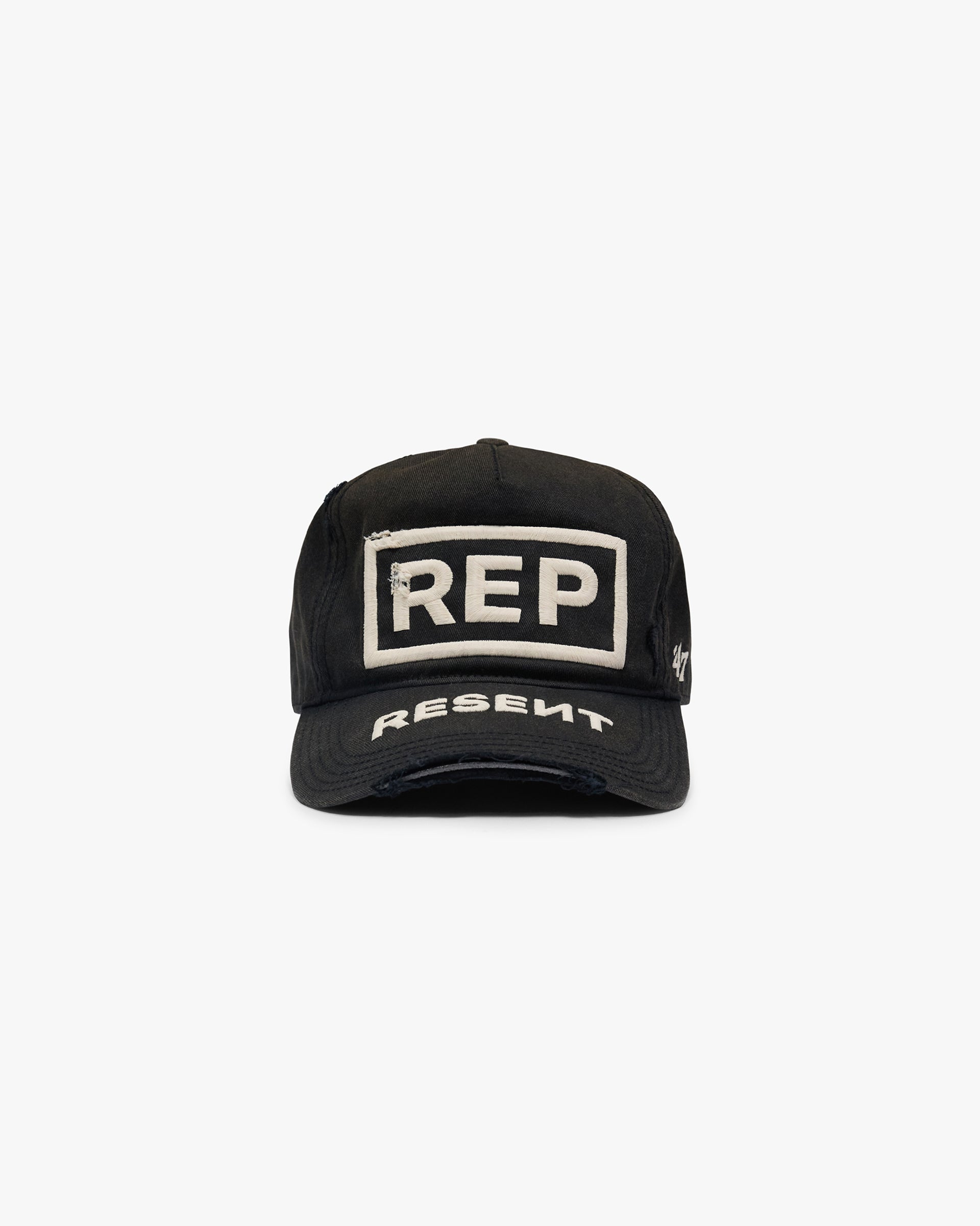 Represent X 47 Resent Cap Washed Black