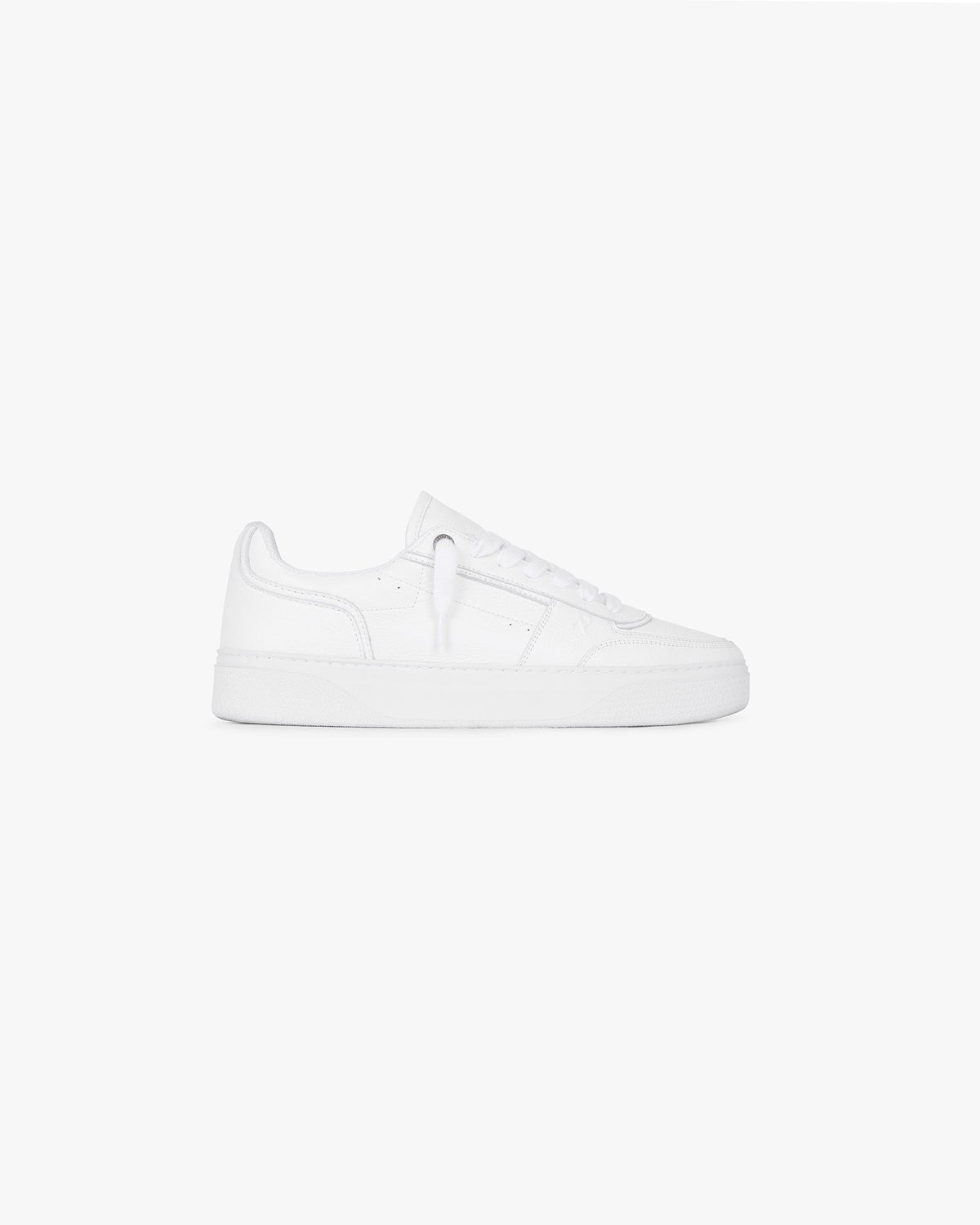 Represent Initial Sneaker Leather Flat White