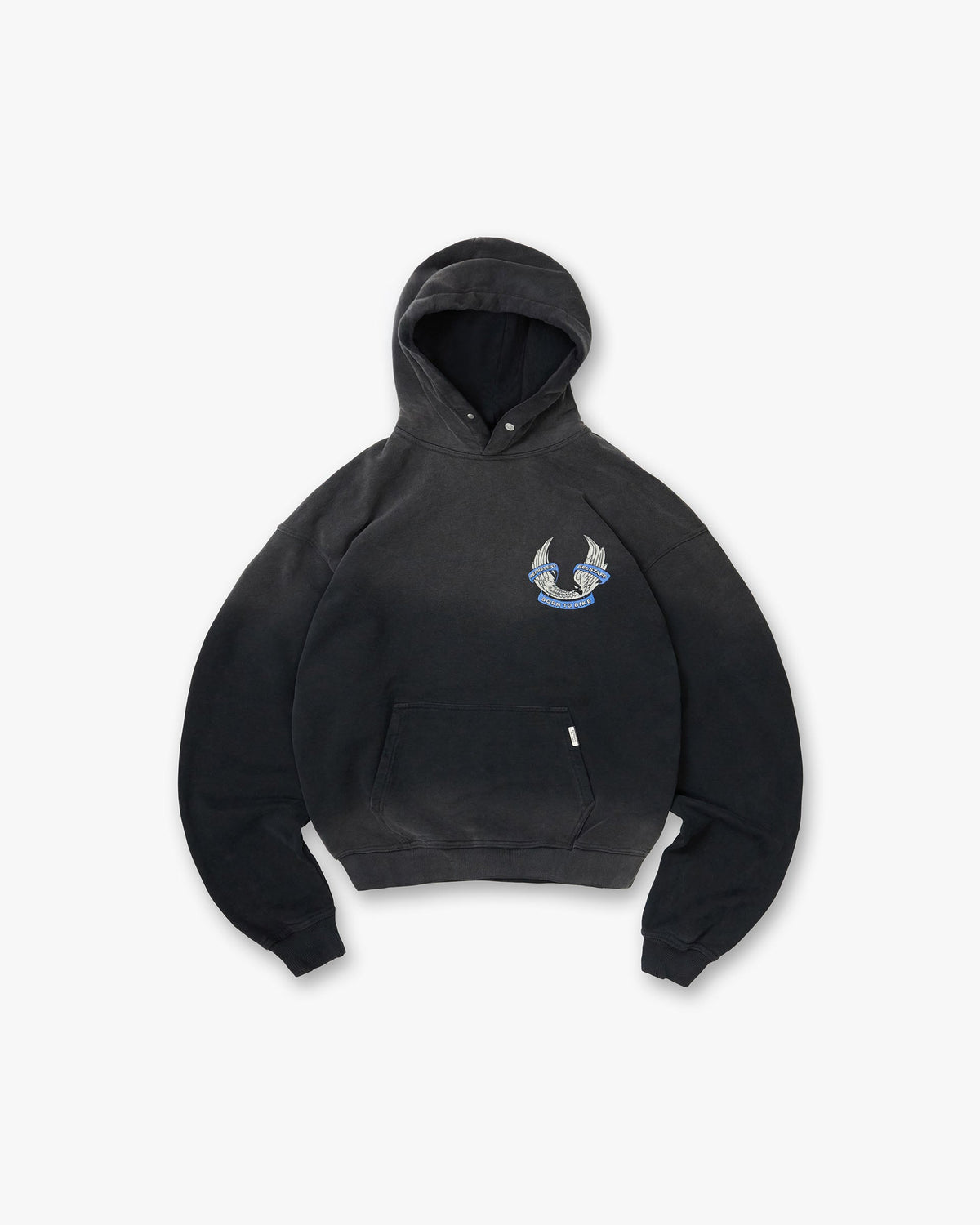 Represent X Belstaff Born To Bike Hoodie Aged Black