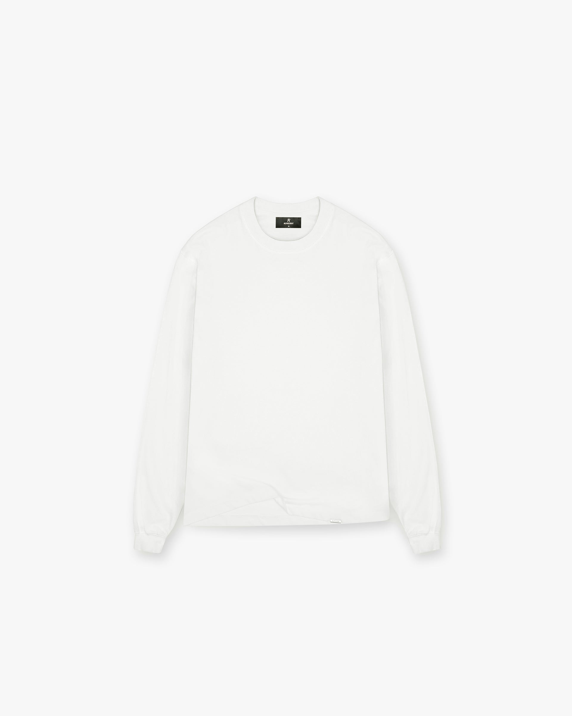 Represent Initial Long Sleeve T-Shirt Flat White