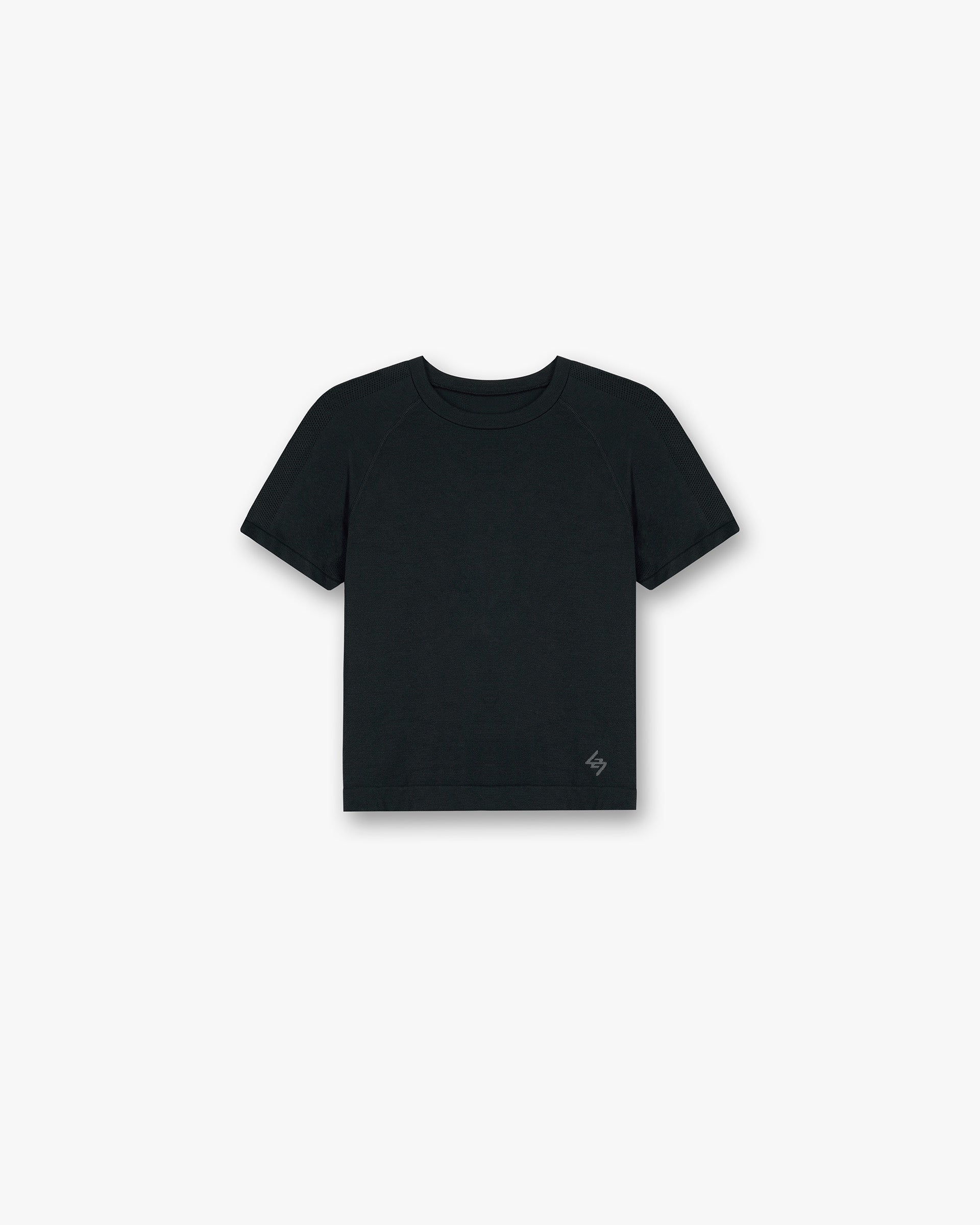 Represent 247 Ease Seamless Perforated T-Shirt Black