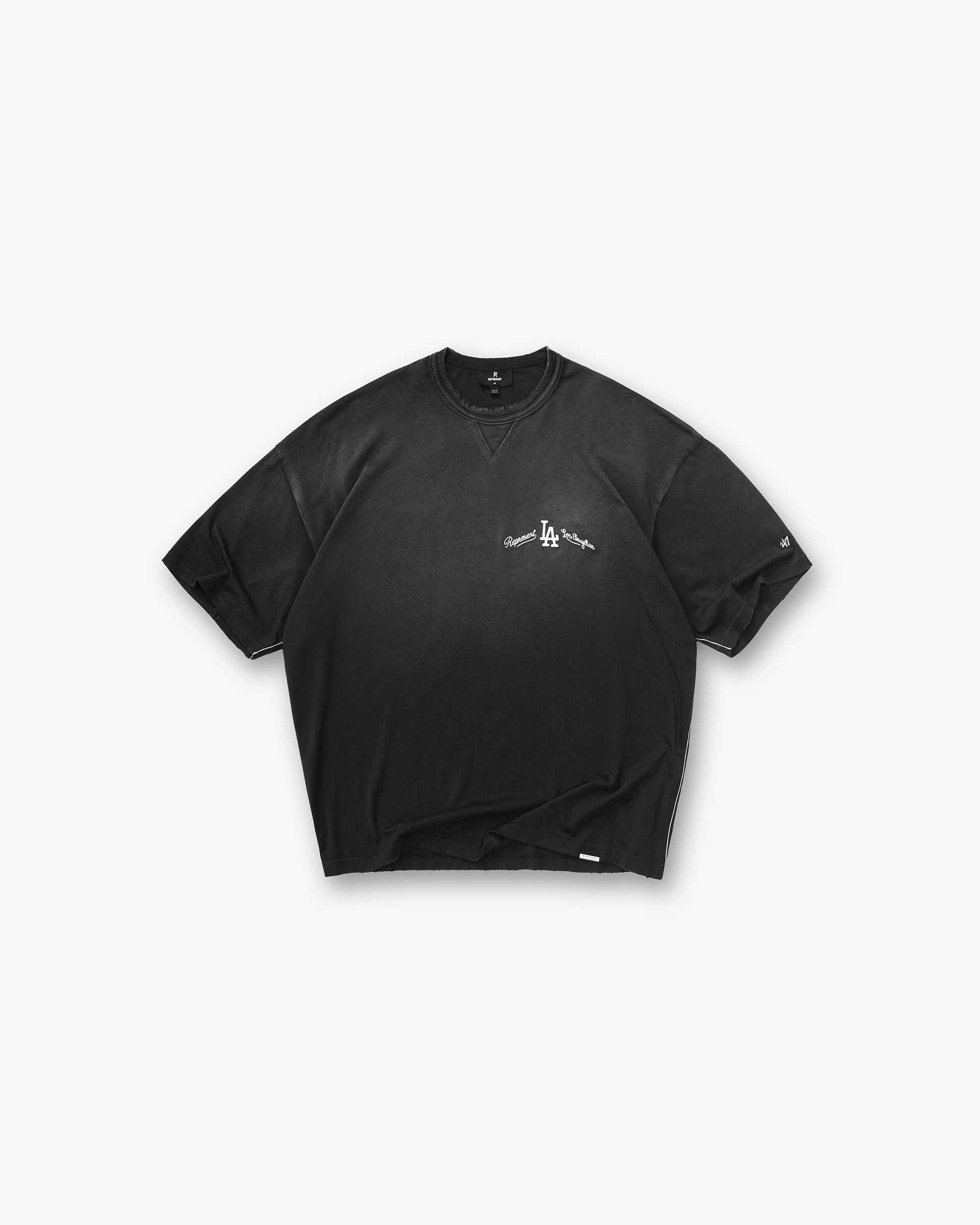 Represent Los Angeles Dodgers x Represent T-Shirt Stained Black
