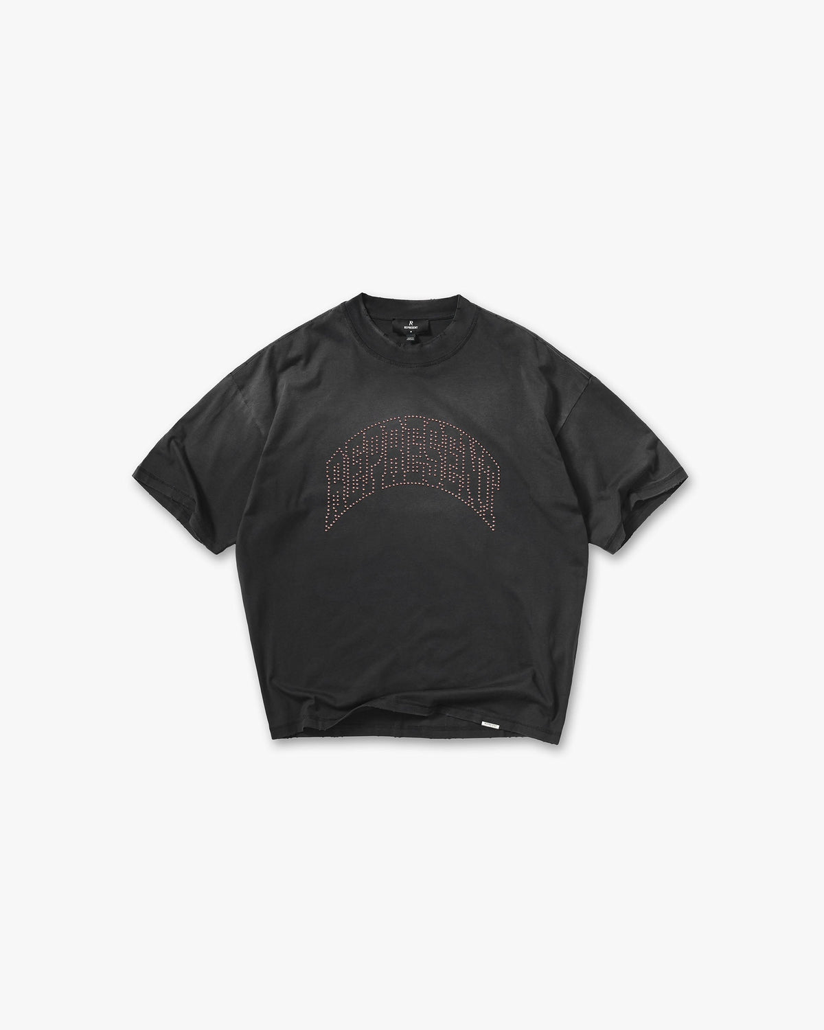 Represent Embellished Represent T-Shirt Stained Black
